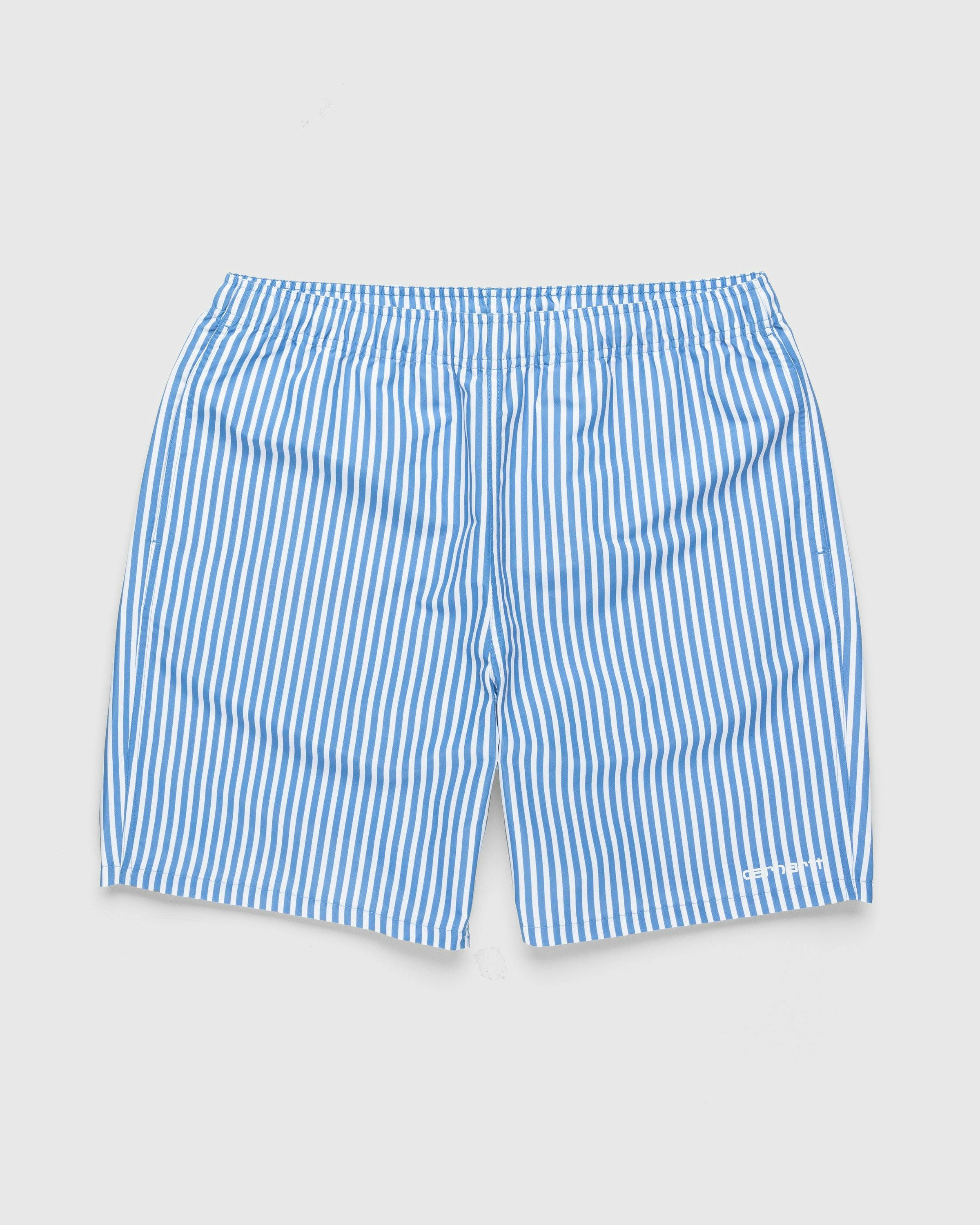 Carhartt WIP - Island Swim Trunk Piscine Matson Stripe - Clothing - White - Image 1