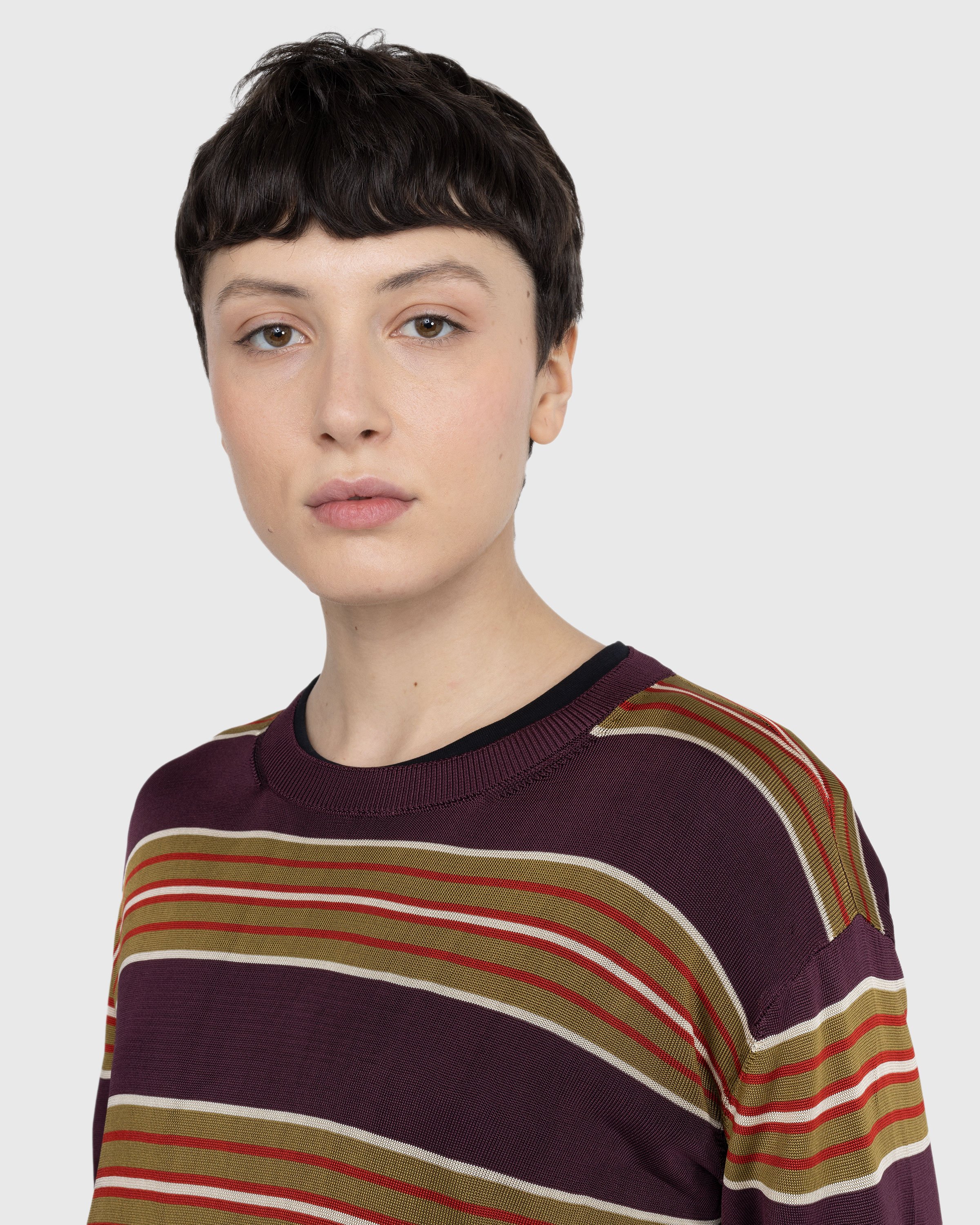 Dries van Noten - Mias Knit T-Shirt Burgundy - Clothing - Red - Image 5