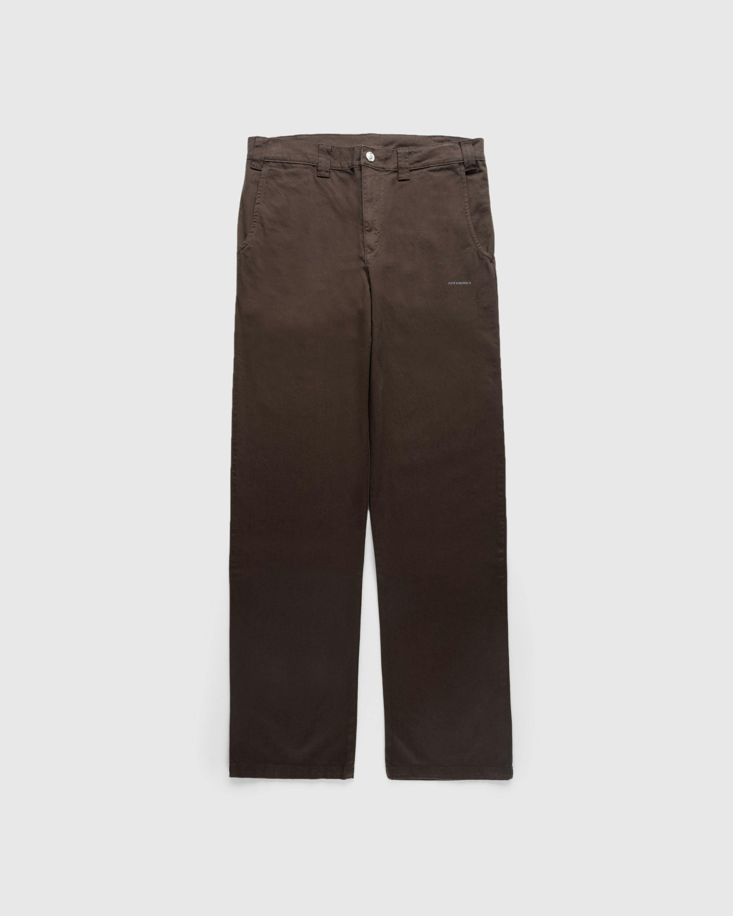 AFFXWRKS - WRKS Pant Washed Brown - Clothing - Brown - Image 1