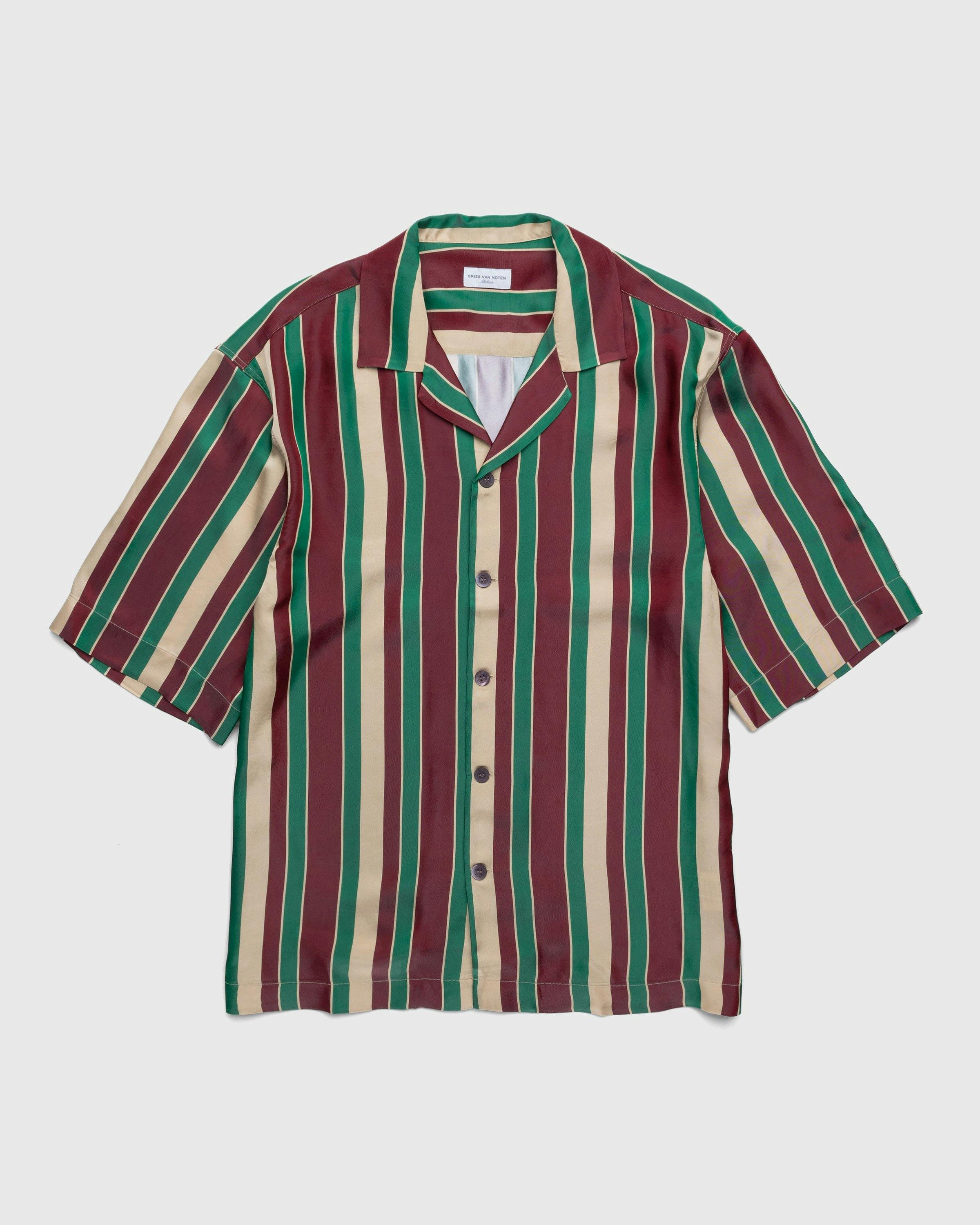 Dries van Noten - Cassi Shirt Bordeaux - Clothing - Multi - Image 1