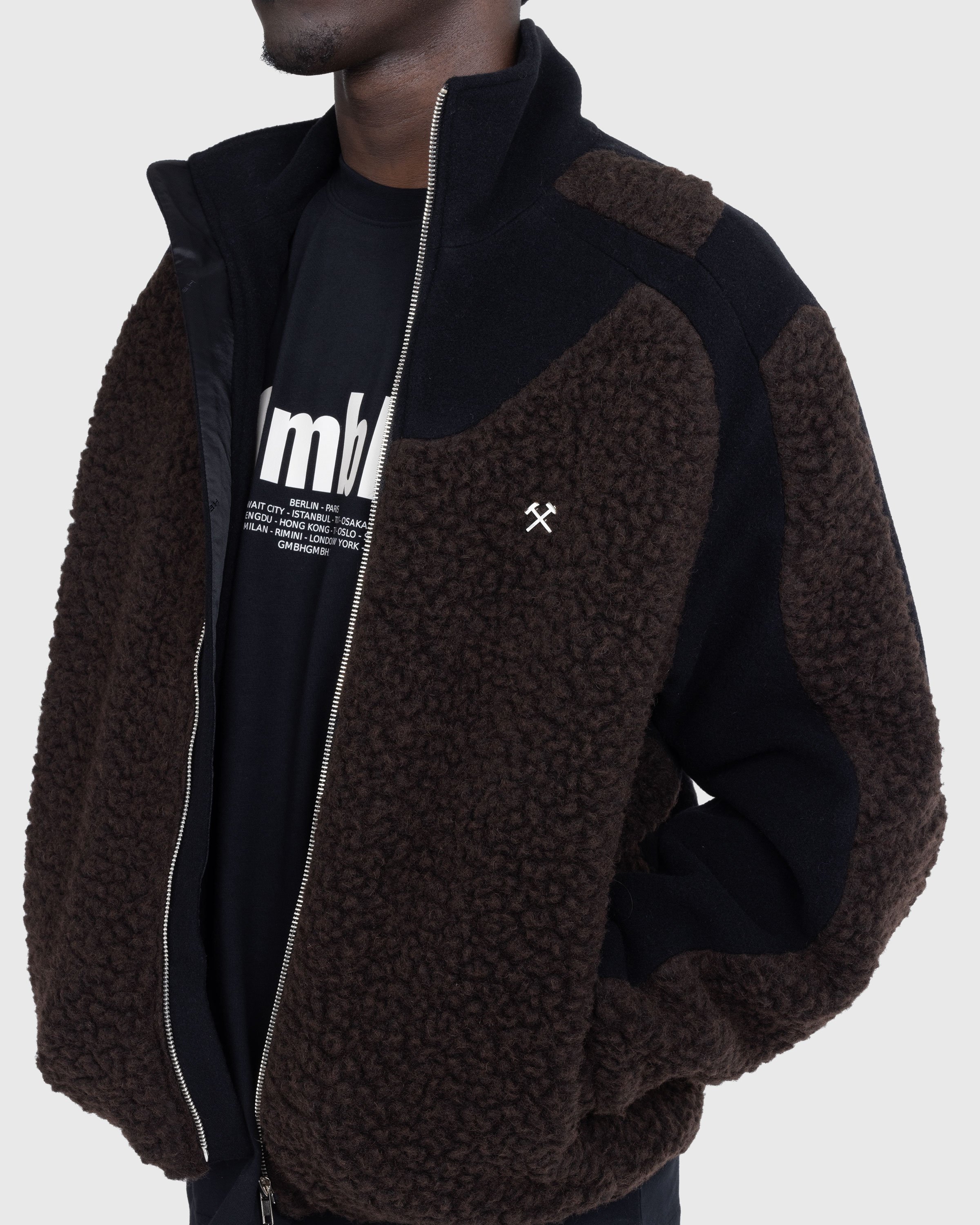 GmbH - Ercan Fleece Jacket Black/Brown - Clothing - Multi - Image 5
