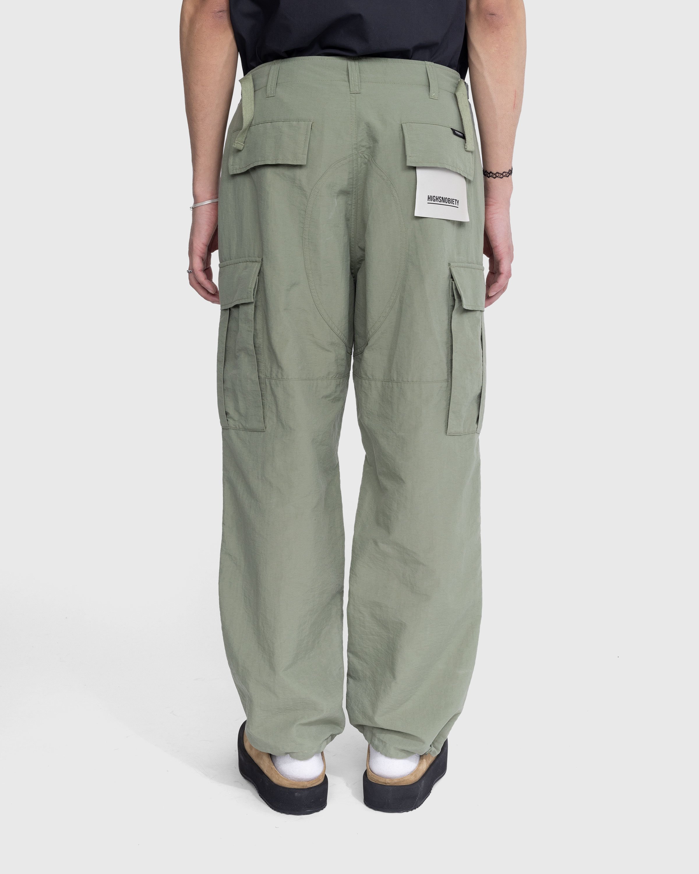 Highsnobiety - Nylon Cargo Pants Khaki - Clothing - Green - Image 3