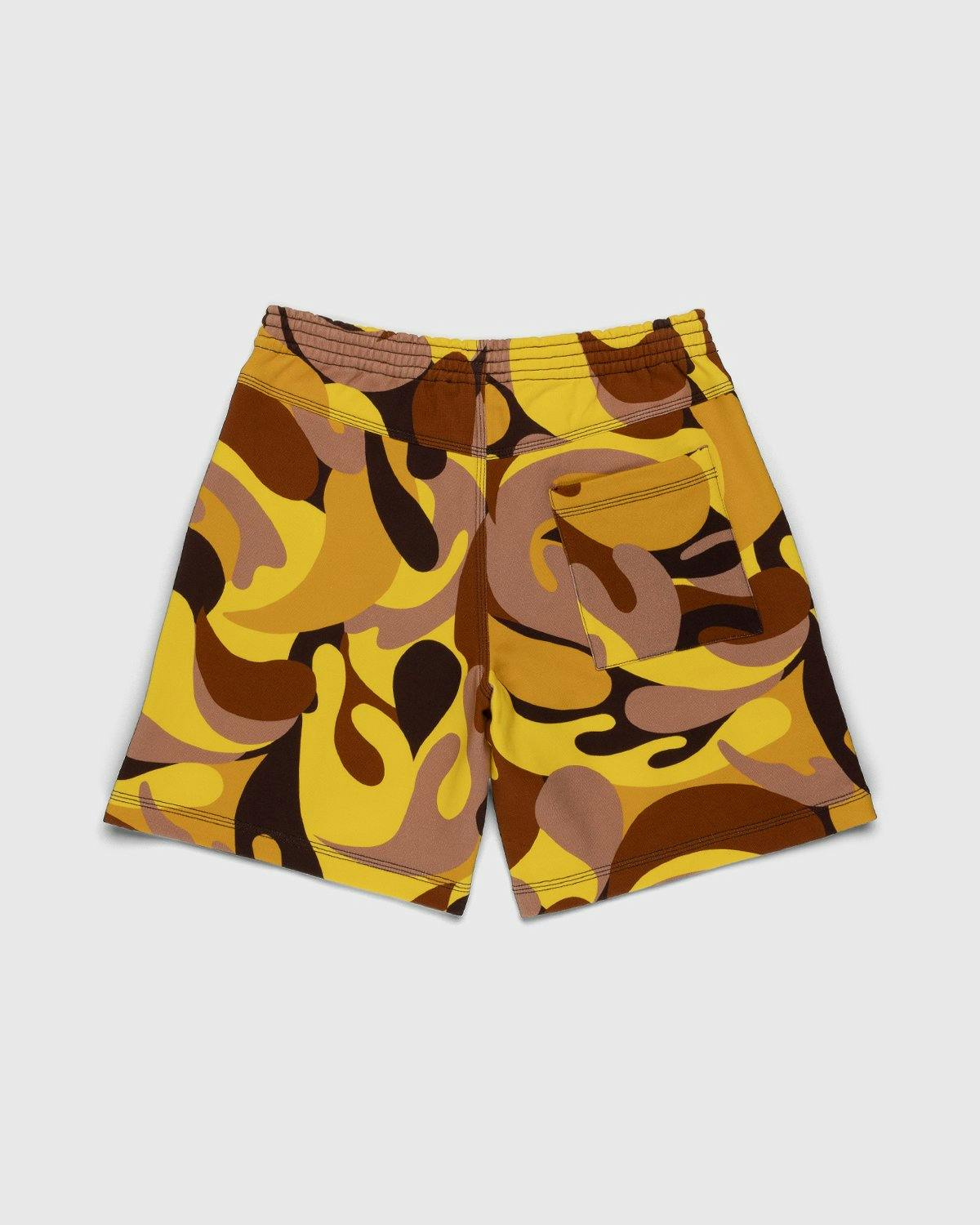 Marni - 50s Camo Brushed Bermuda Shorts Acid - Clothing - Yellow - Image 2