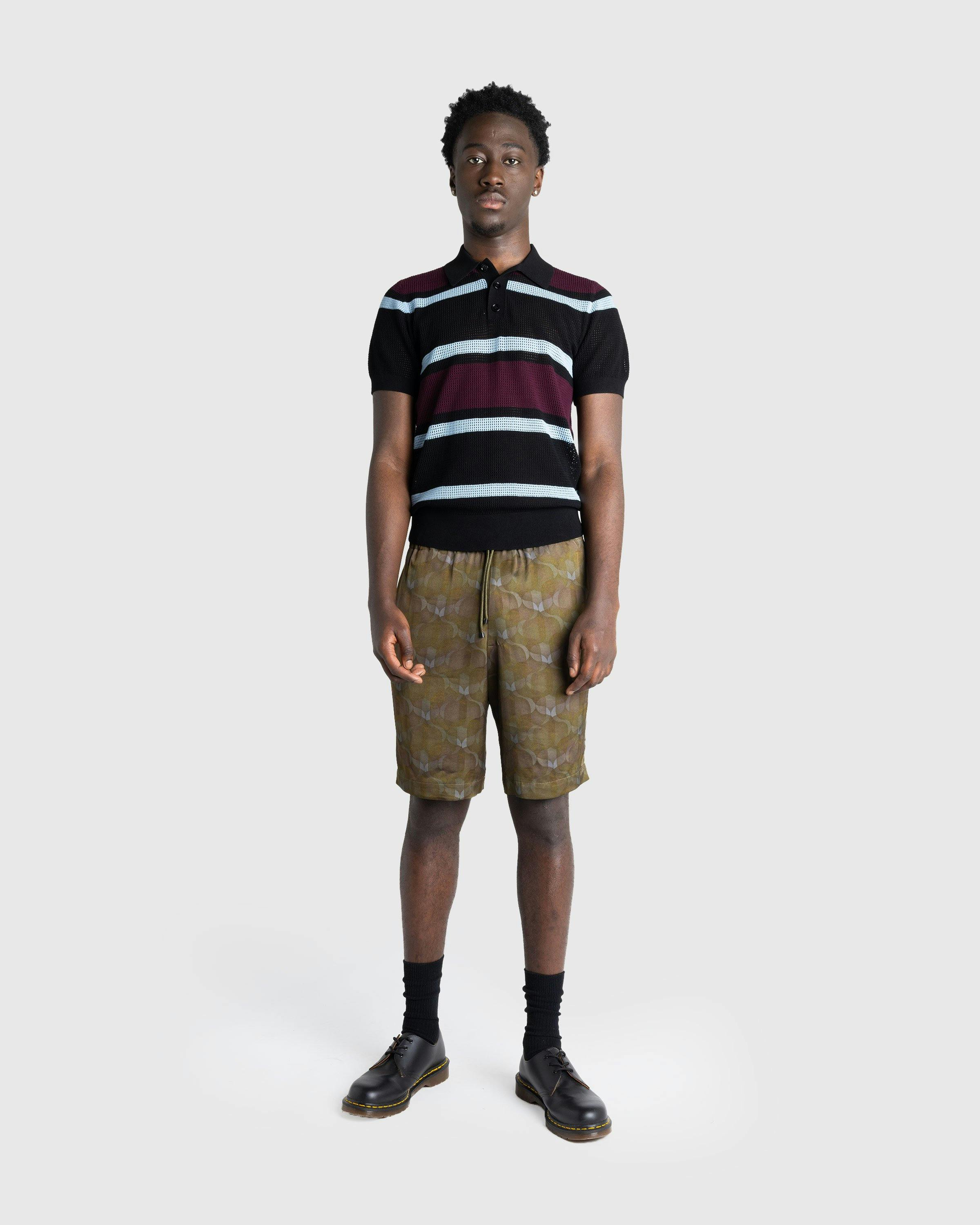 Dries van Noten - MINDO STRIPE 8702 M.K.POLO BLACK - Clothing - Black - Image 3