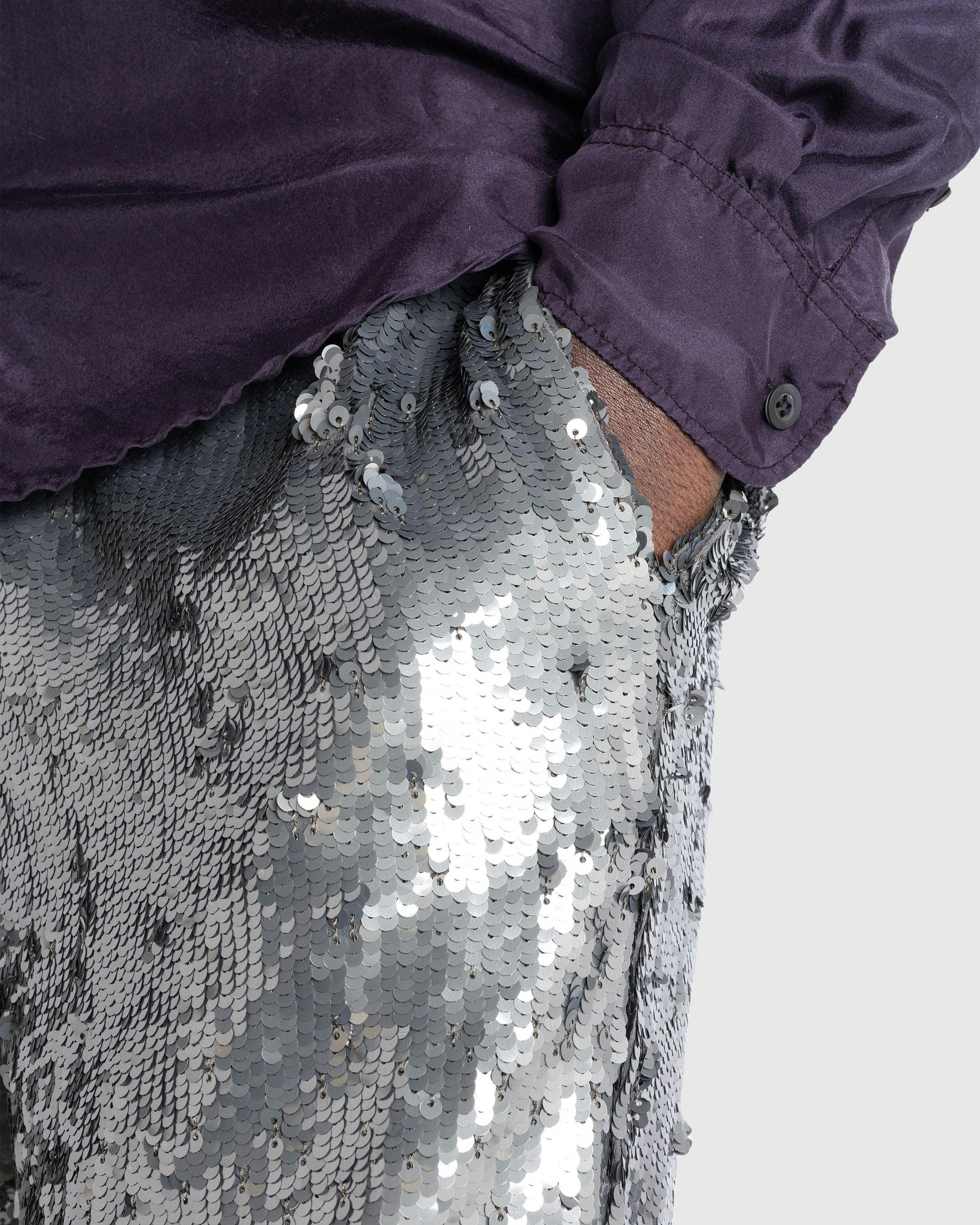 Dries van Noten - PIPERI EMB 8342 M.W.PANTS SIL - Clothing - Silver - Image 5