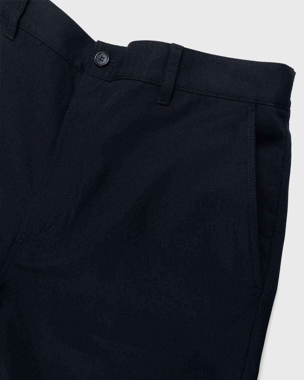 Acne Studios - Ringa Cotton Mix Twill Shorts Black - Clothing - Black - Image 4