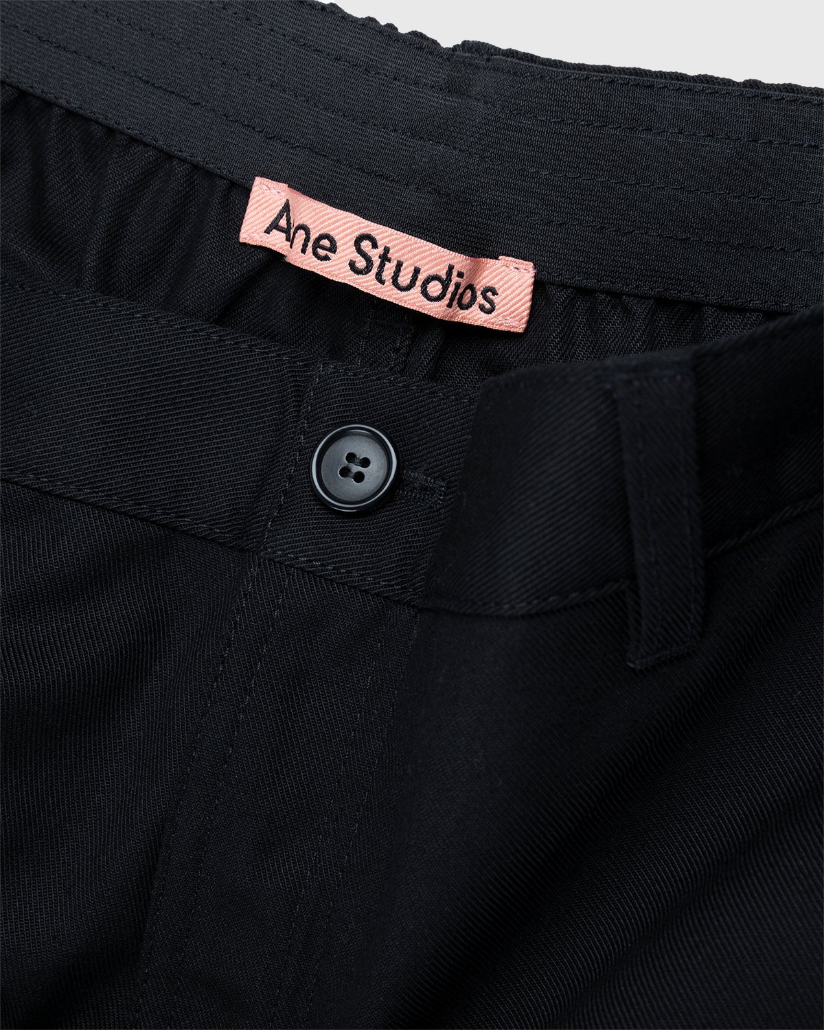 Acne Studios - Ringa Cotton Mix Twill Shorts Black - Clothing - Black - Image 5