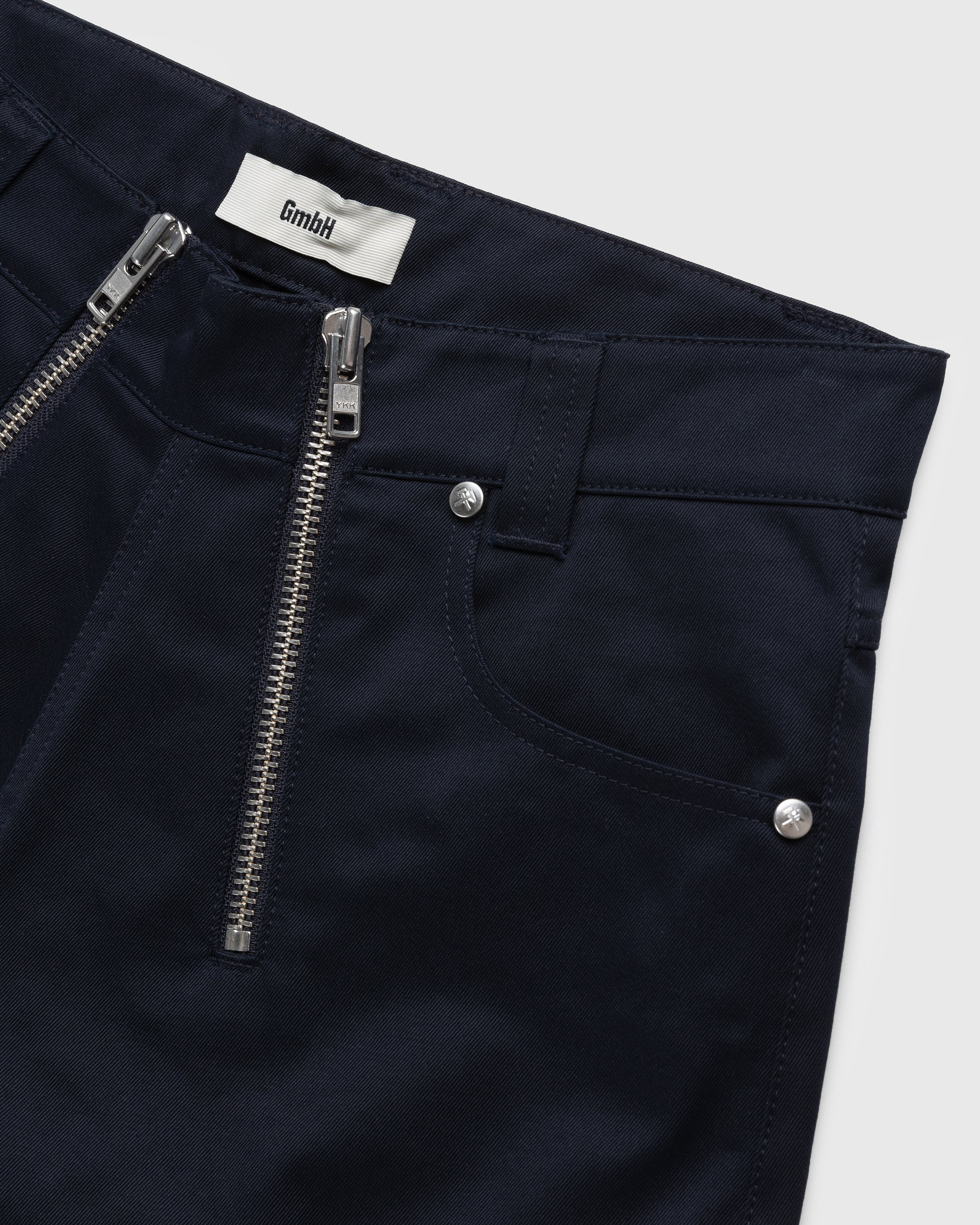 GmbH - Amir Double Zip Shorts Navy - Clothing - Blue - Image 5