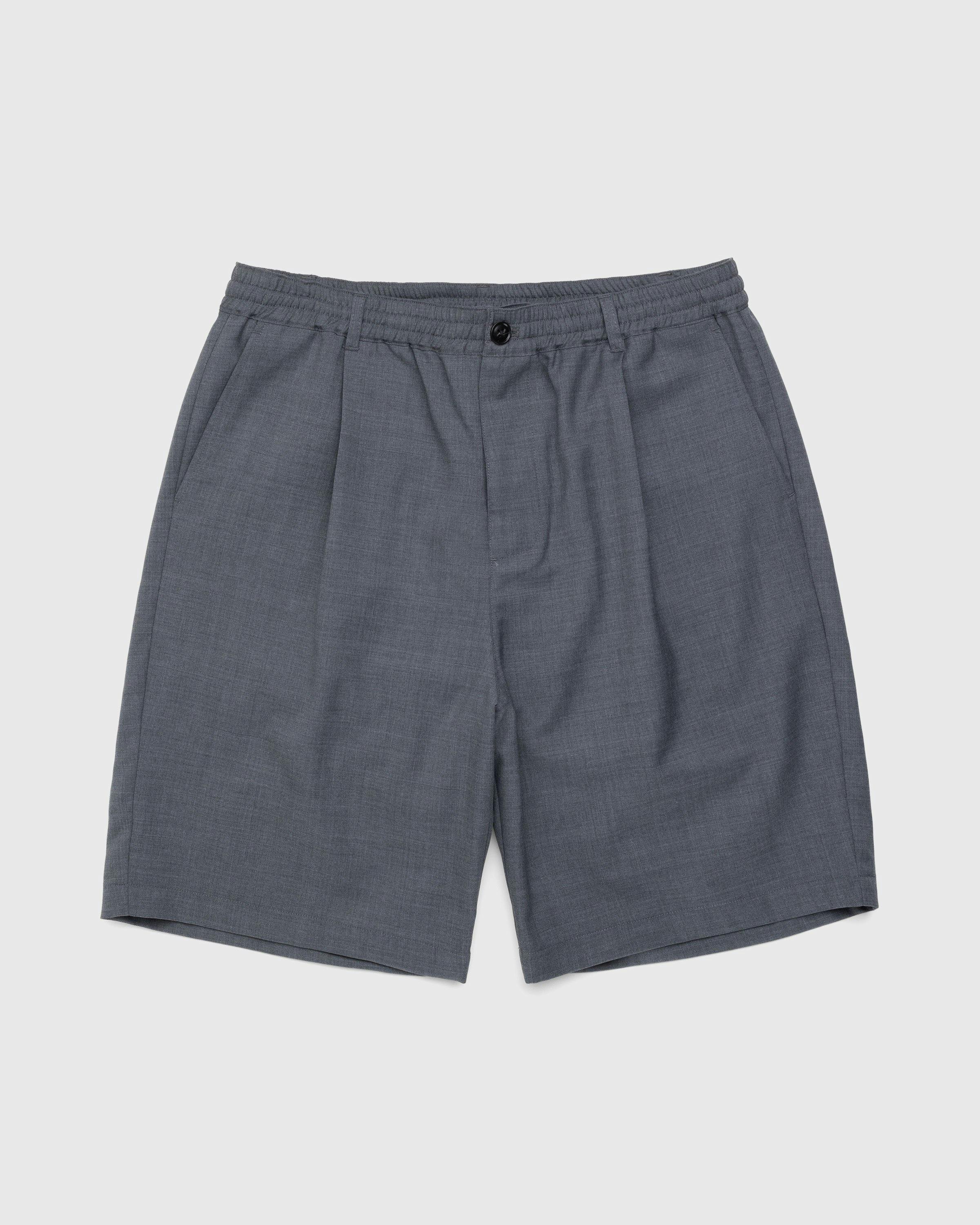 Highsnobiety - Tropical Wool Elastic Shorts Grey - Clothing - Grey - Image 1