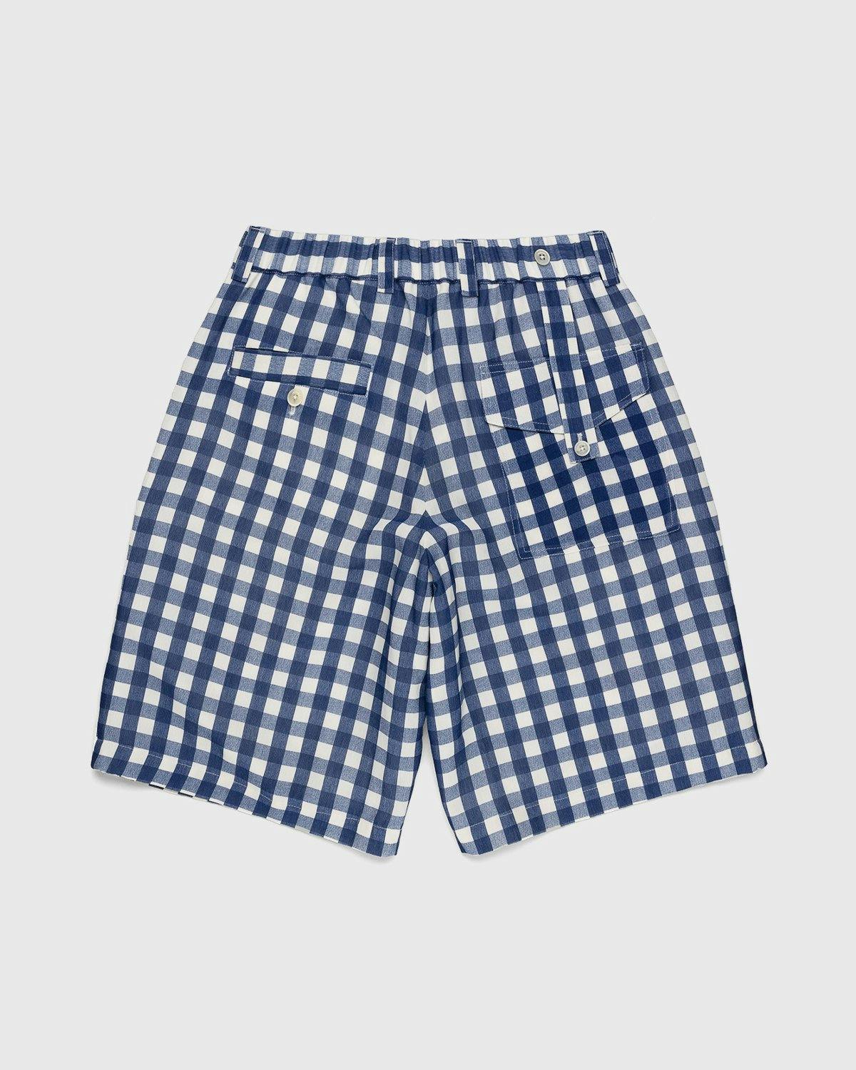 JACQUEMUS - Le Short Gelati Navy Checks - Clothing - Blue - Image 4