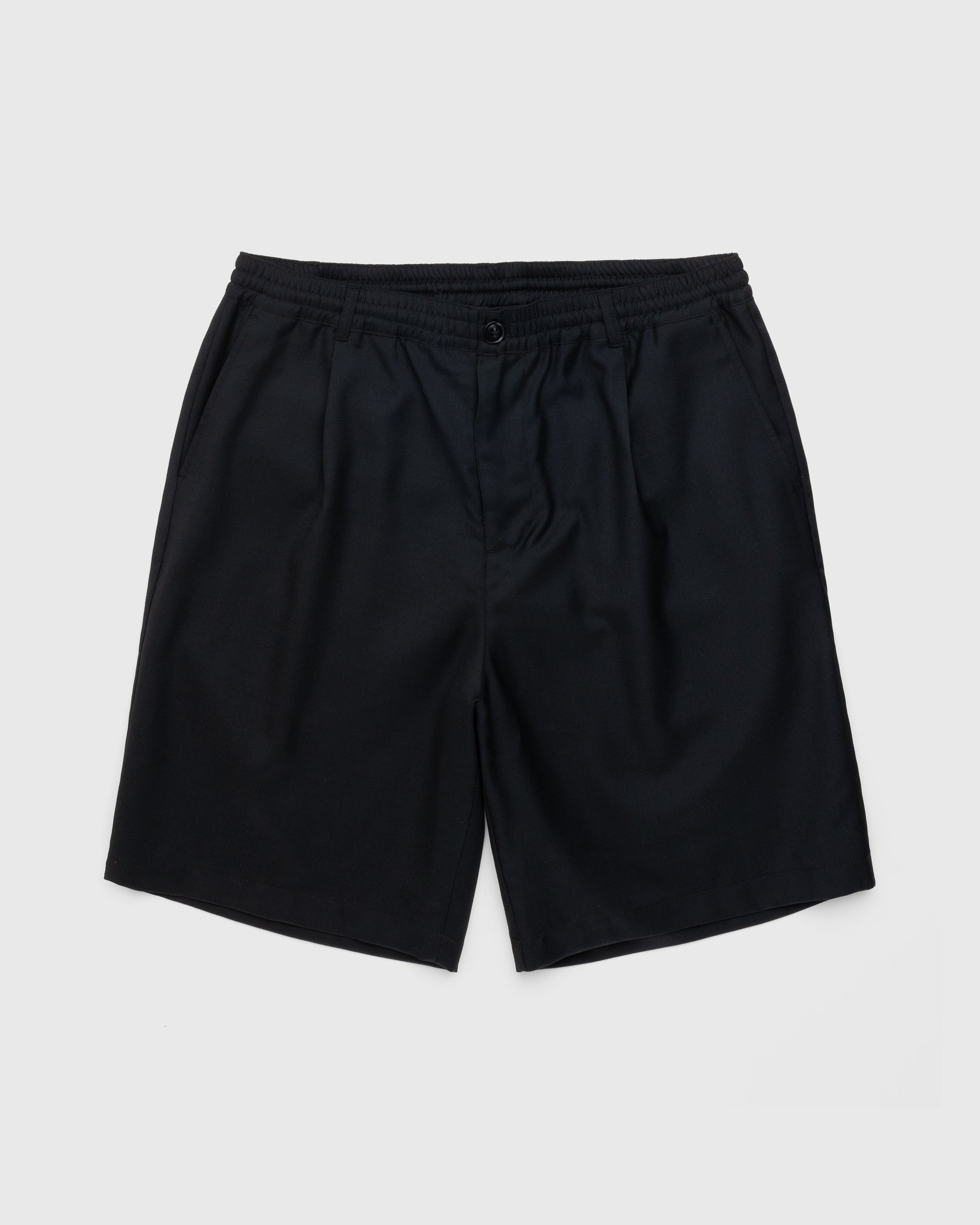 Highsnobiety - Tropical Wool Elastic Shorts Black - Clothing - Black - Image 1