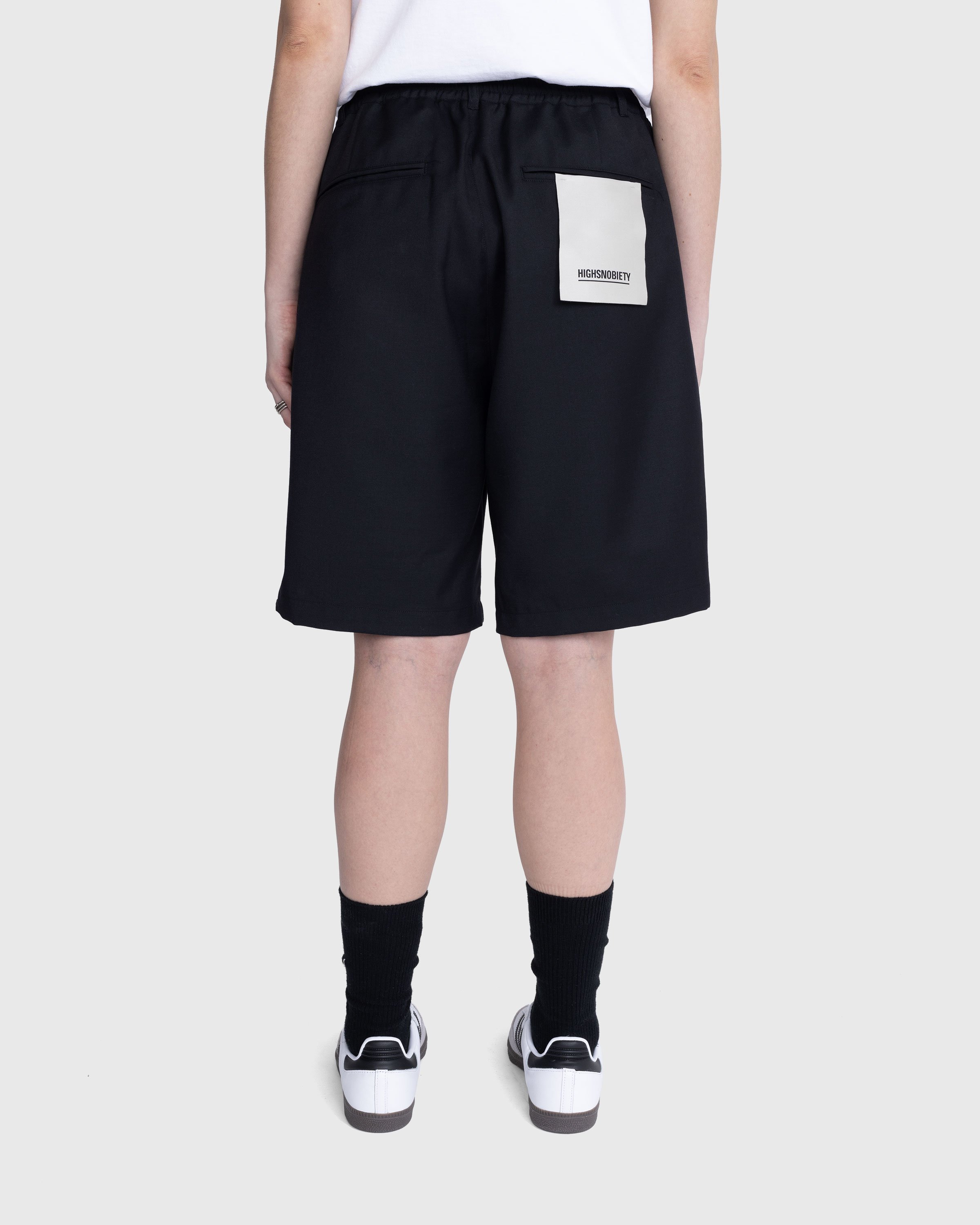 Highsnobiety - Tropical Wool Elastic Shorts Black - Clothing - Black - Image 8