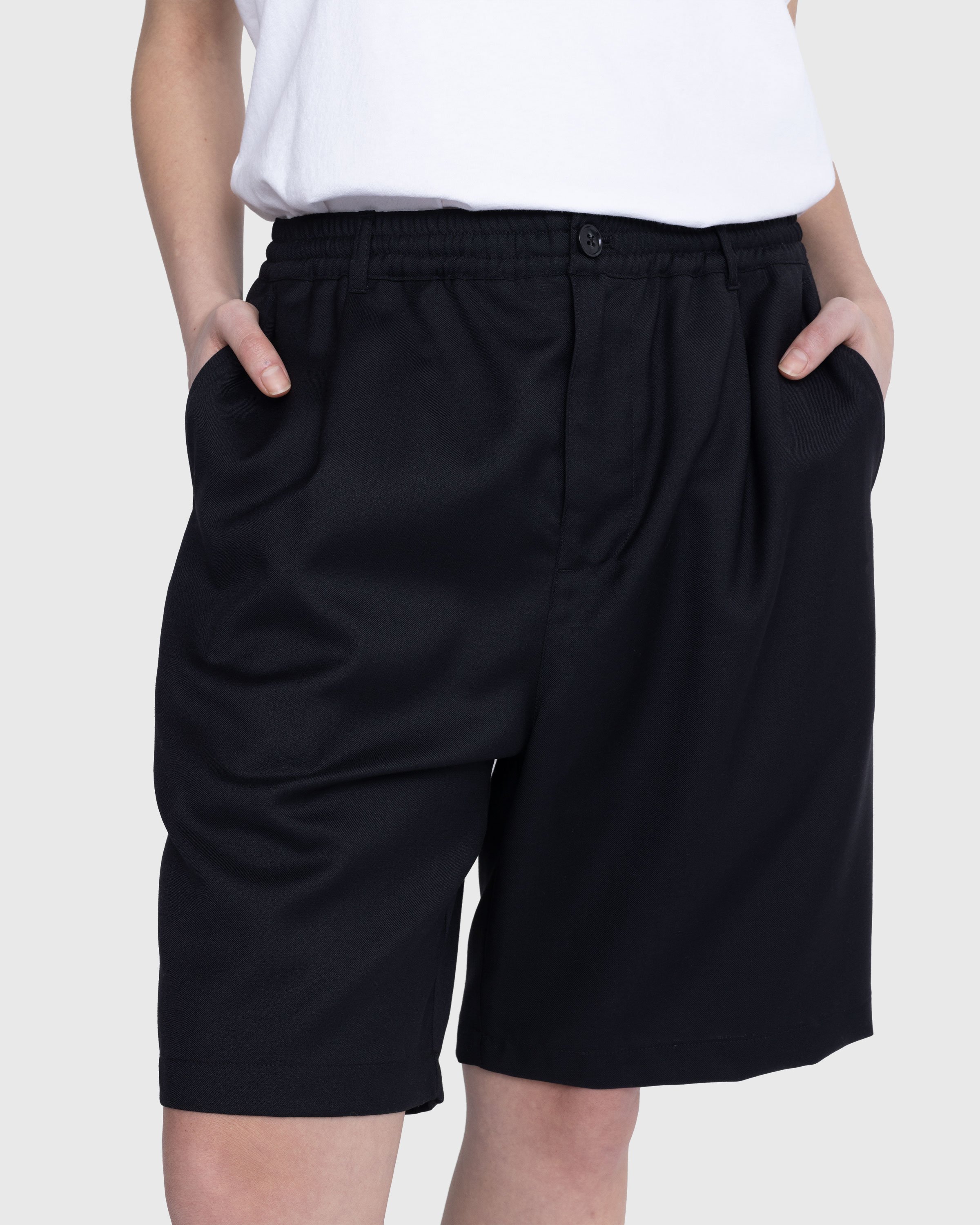 Highsnobiety - Tropical Wool Elastic Shorts Black - Clothing - Black - Image 10
