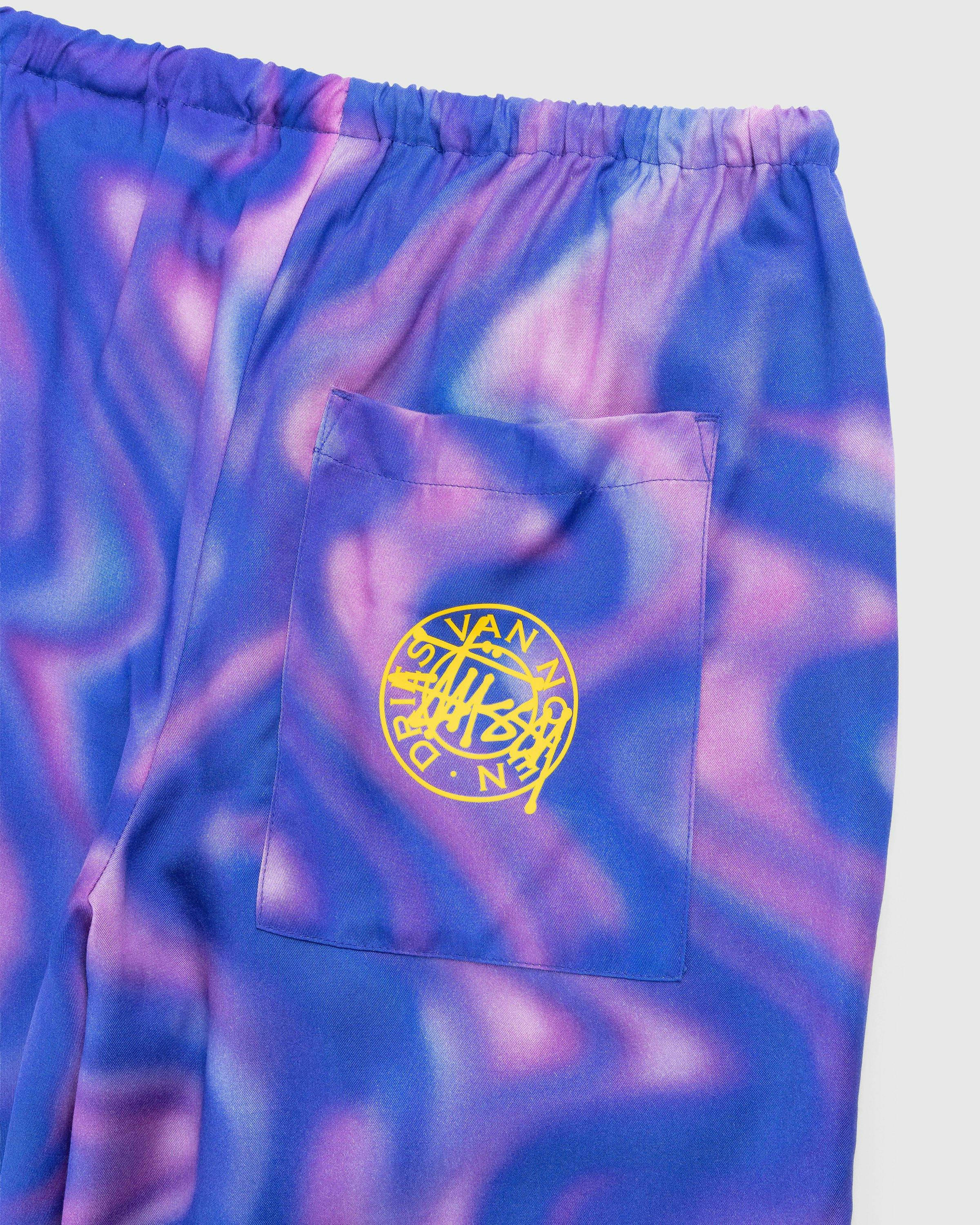 Stüssy x Dries van Noten - Airbrush Shrooms Shorts - Clothing - Purple - Image 3