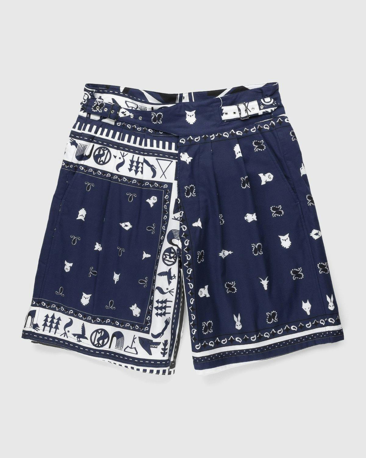 Maison Margiela - Bandana Short Indigo Blue - Clothing - Blue - Image 1