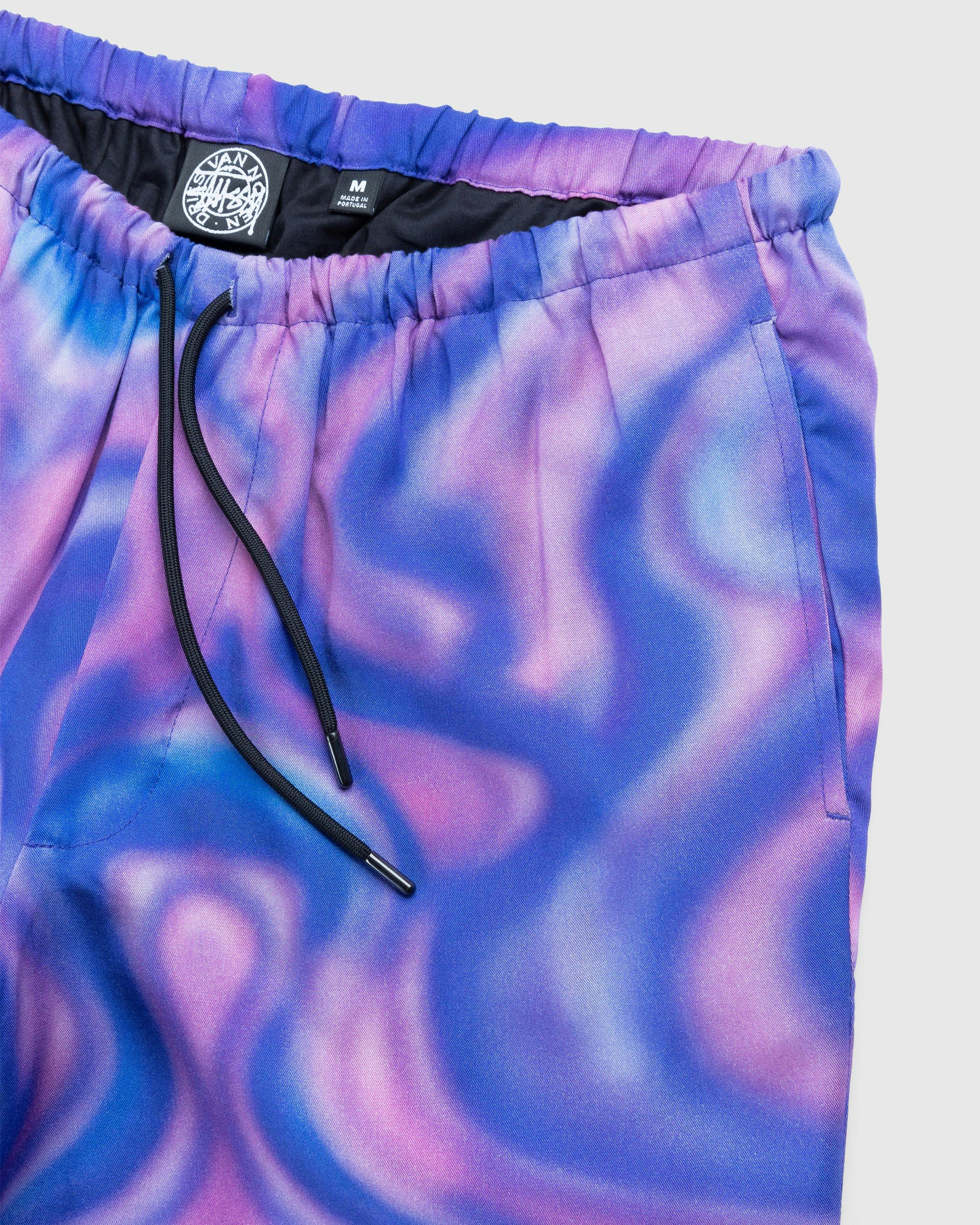 Stüssy x Dries van Noten - Airbrush Shrooms Shorts - Clothing - Purple - Image 5