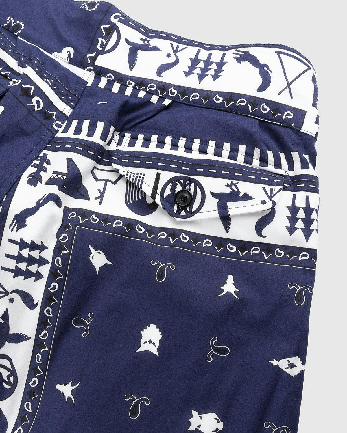 Maison Margiela - Bandana Short Indigo Blue - Clothing - Blue - Image 4