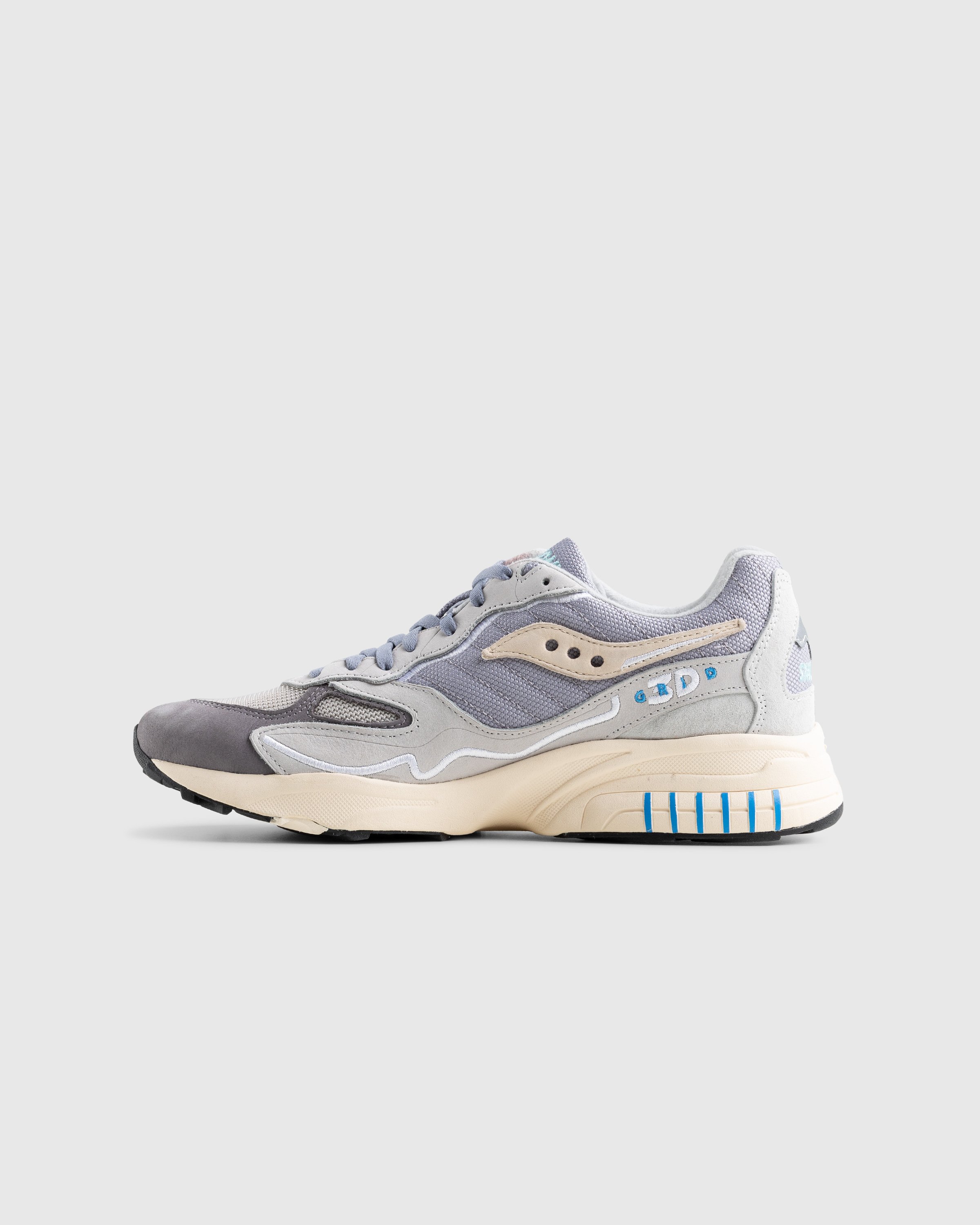 Saucony - 3D Grid Hurricane Grey/Cream - Footwear - Grey - Image 2