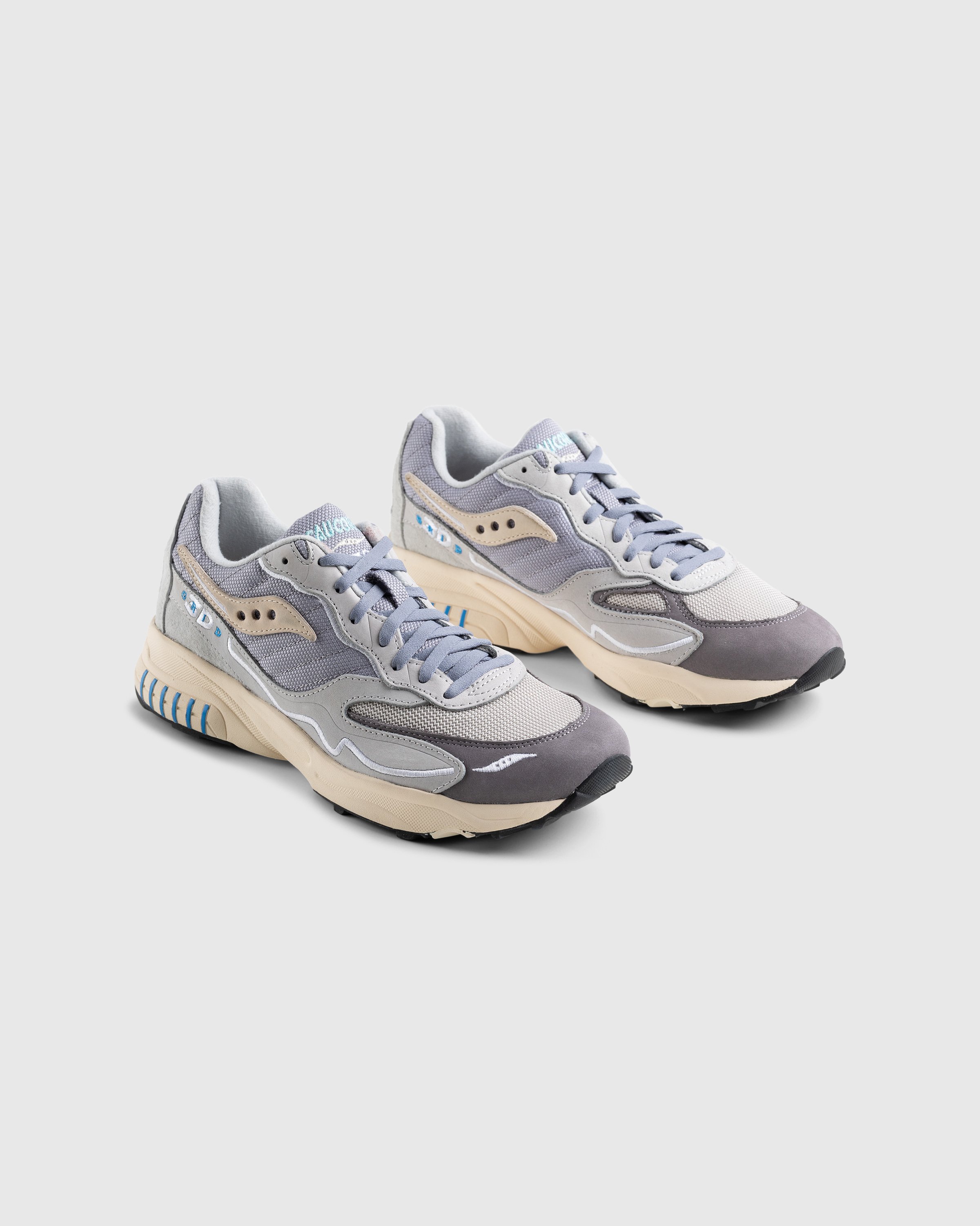 Saucony - 3D Grid Hurricane Grey/Cream - Footwear - Grey - Image 3