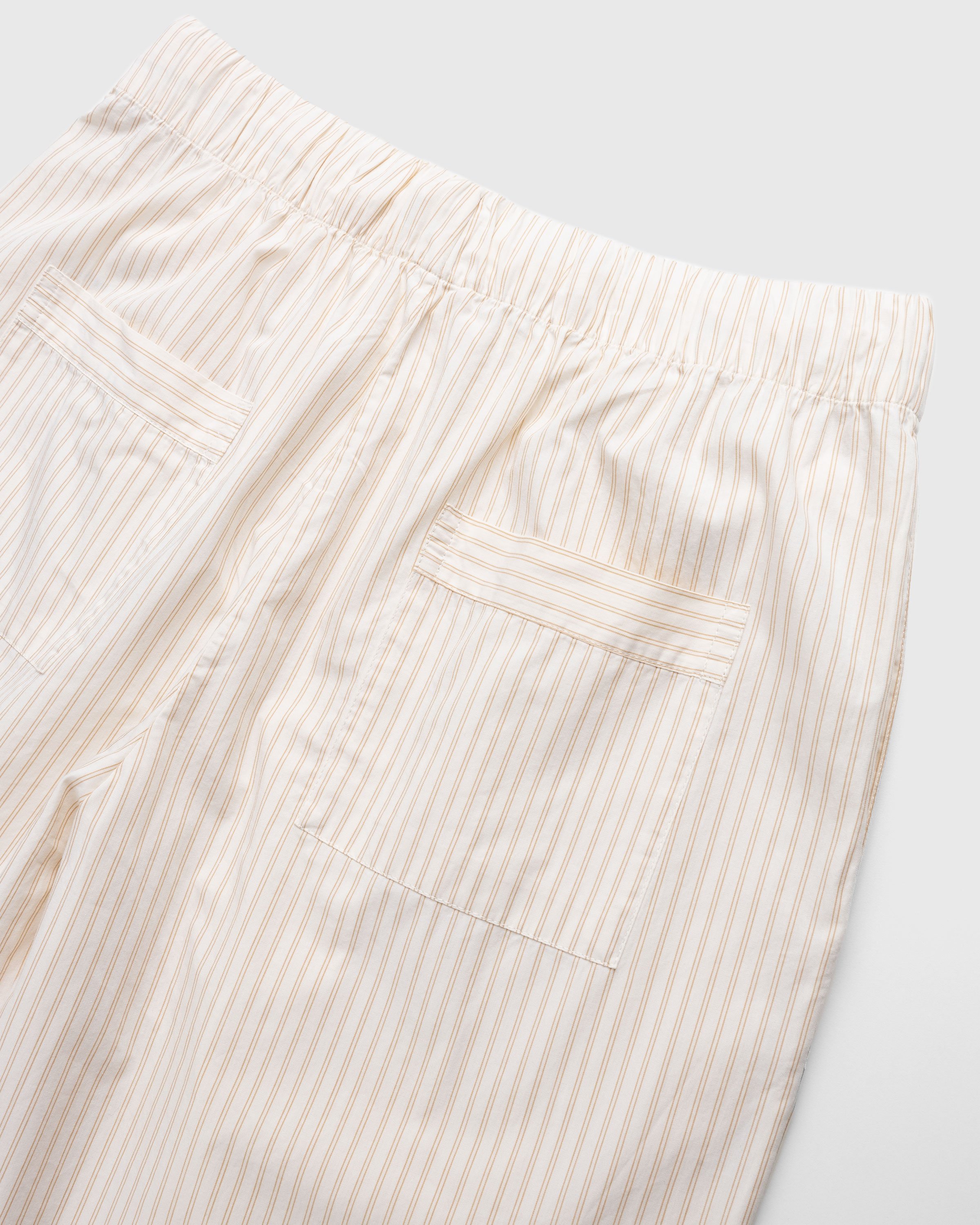 Birkenstock x Tekla - Poplin Pyjama Pants Wheat Stripes - Clothing - Beige - Image 6