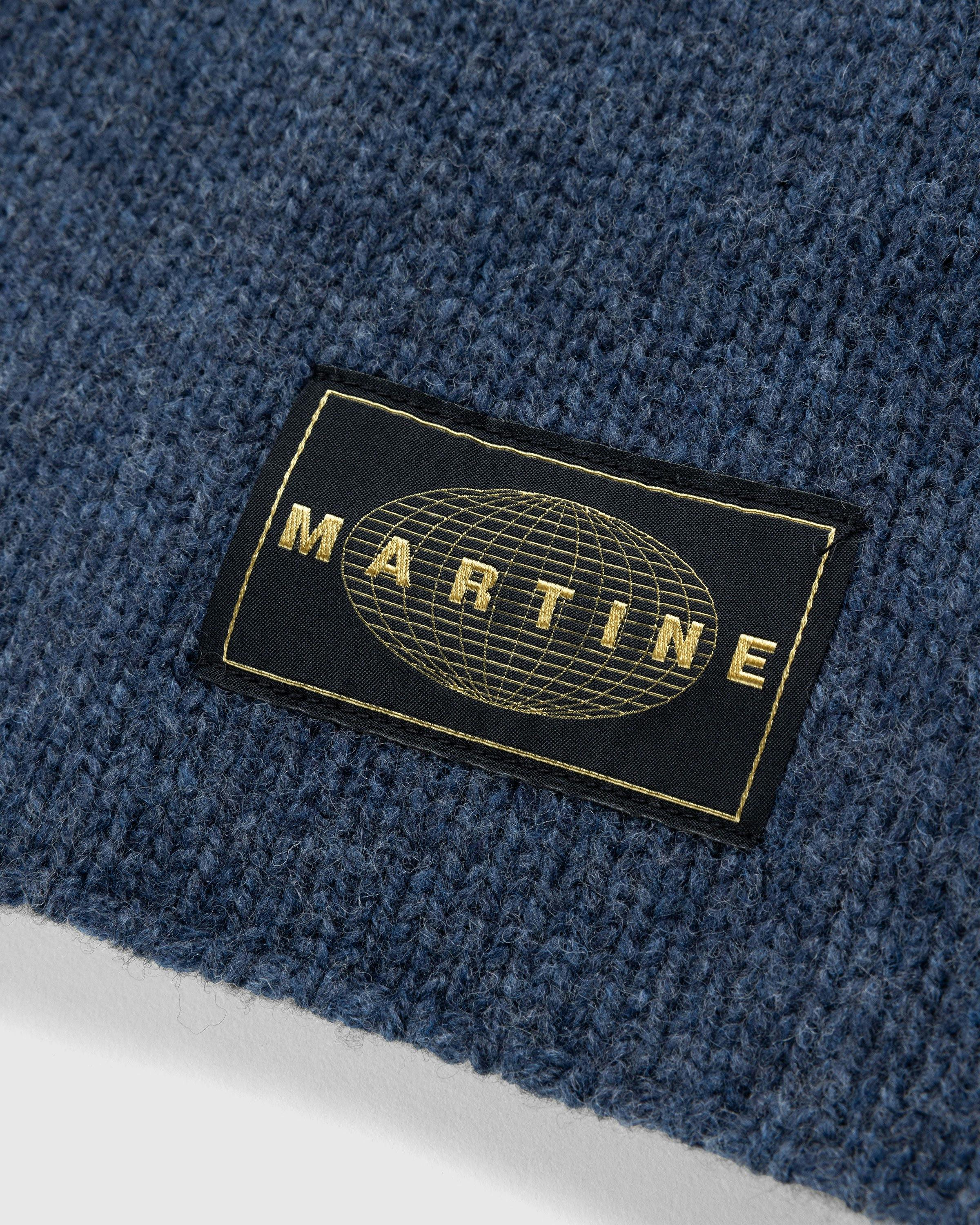 Martine Rose - Oversized V-Neck Jumper Indigo - Clothing - Blue - Image 7