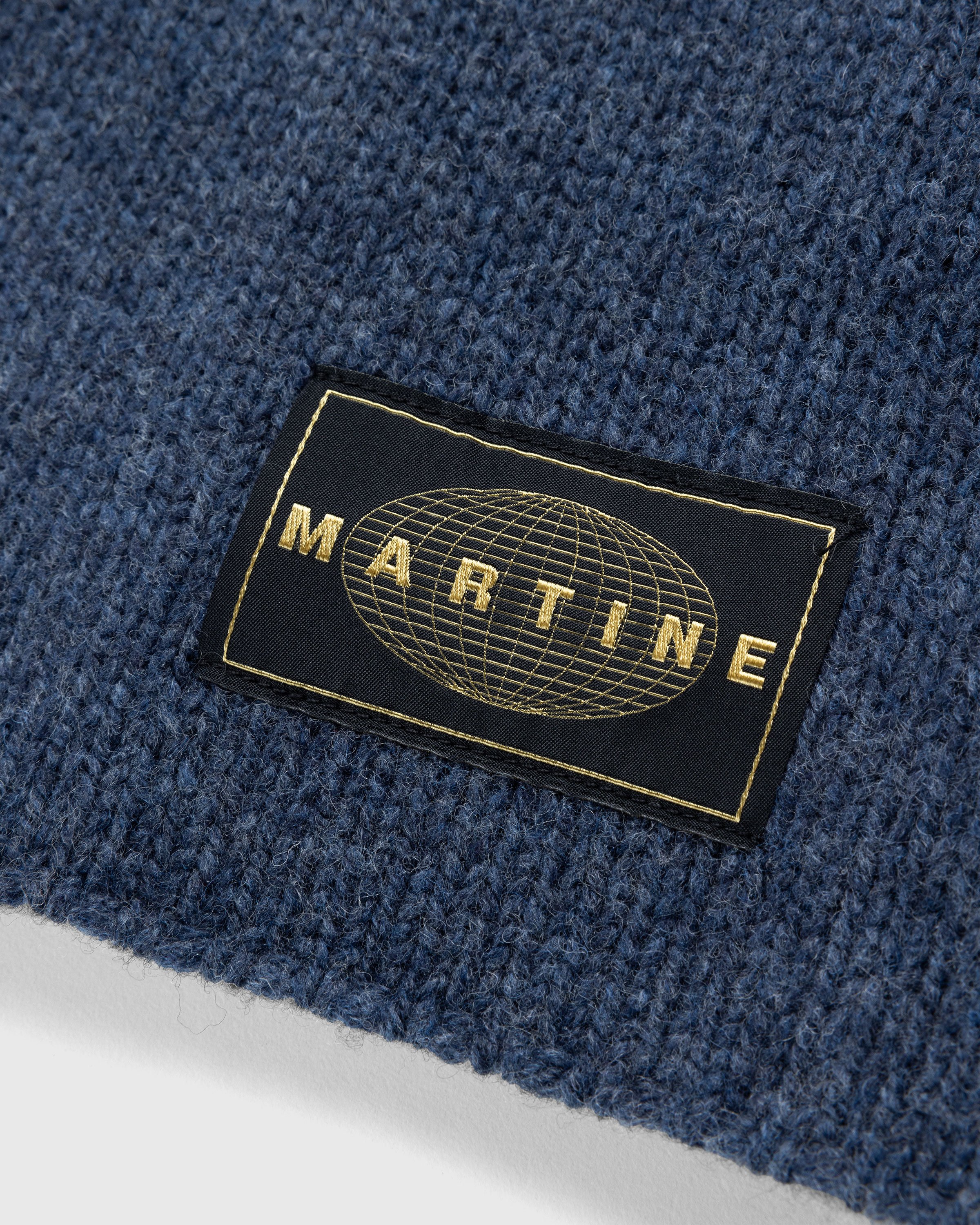 Martine Rose - Oversized V-Neck Jumper Indigo - Clothing - Blue - Image 7