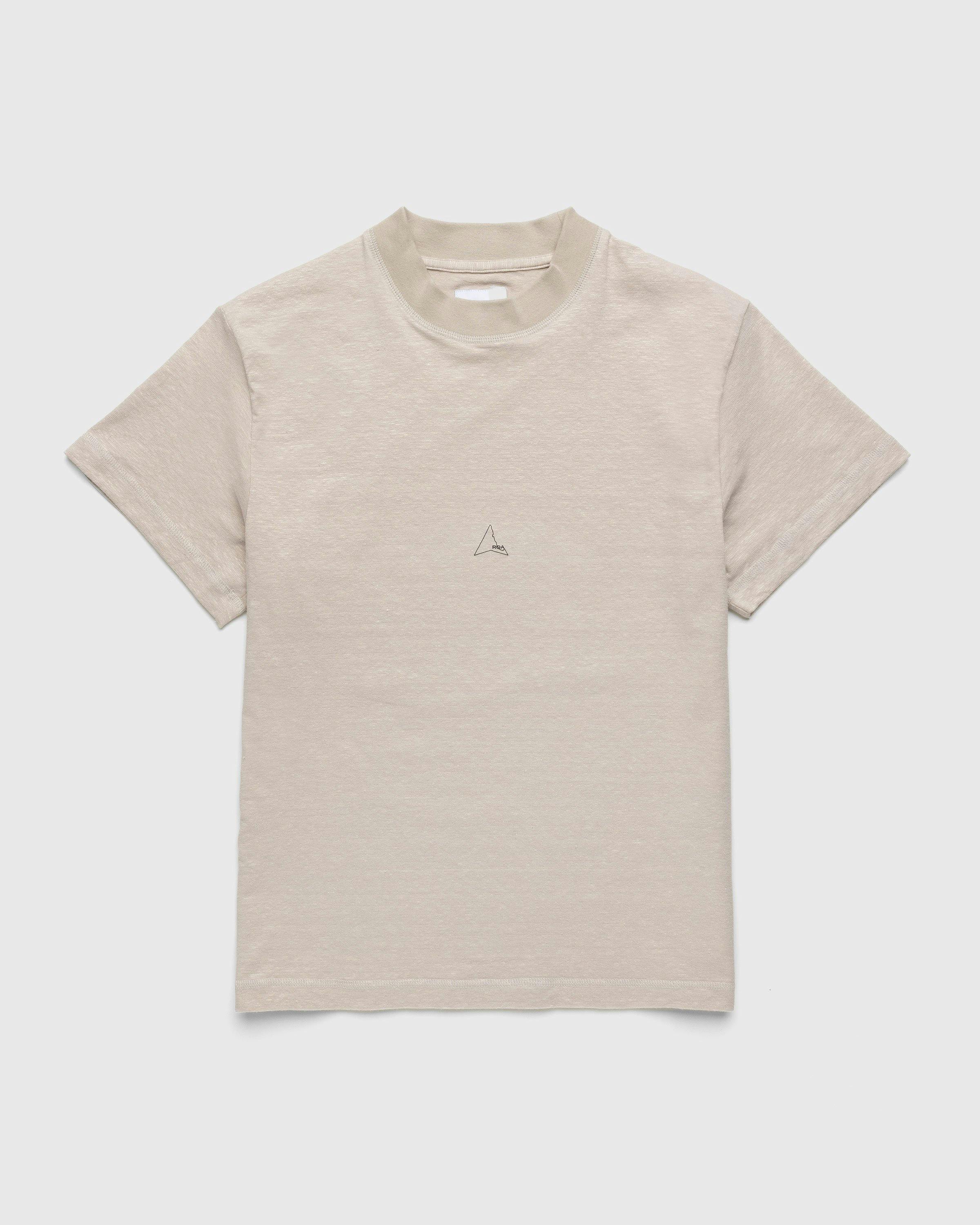 ROA - Mock Jersey Tee Oatmeal - Clothing - Beige - Image 1