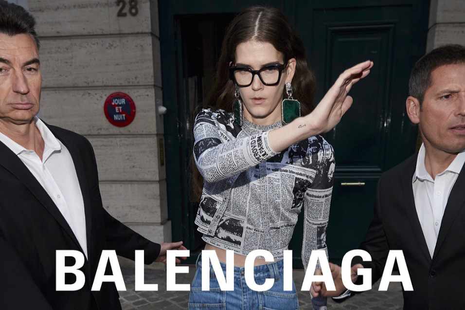 Balenciaga's Spring 2018 campaign, shot in the style of paparazzi celebrity photos