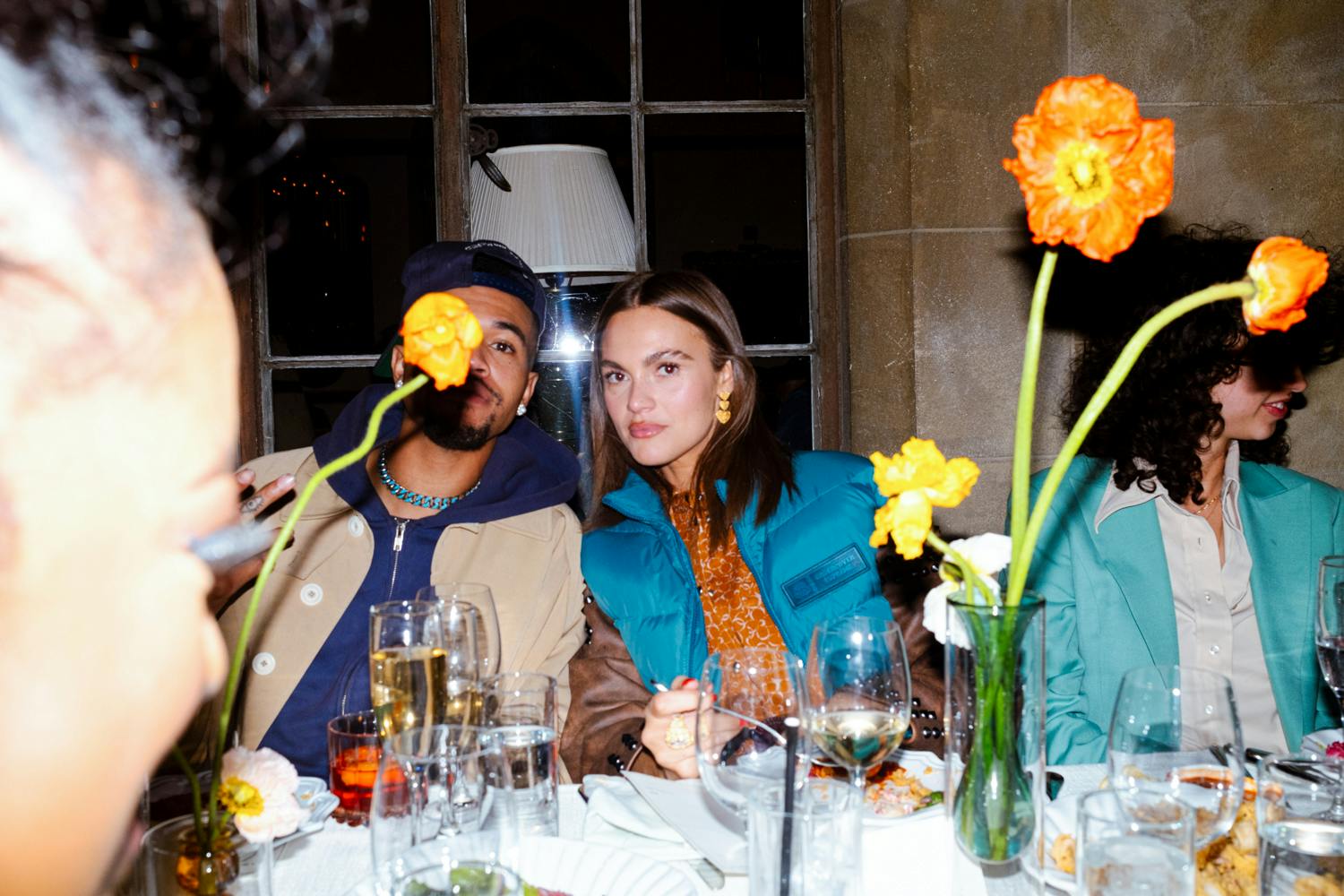 Maison Kitsune pre-grammys dinner hosting musicians at the Chateau Marmont in Los Angeles