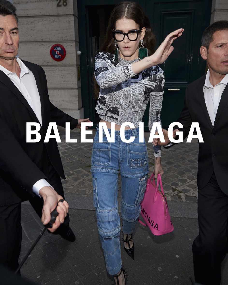 Balenciaga's Spring 2018 campaign, shot in the style of paparazzi celebrity photos