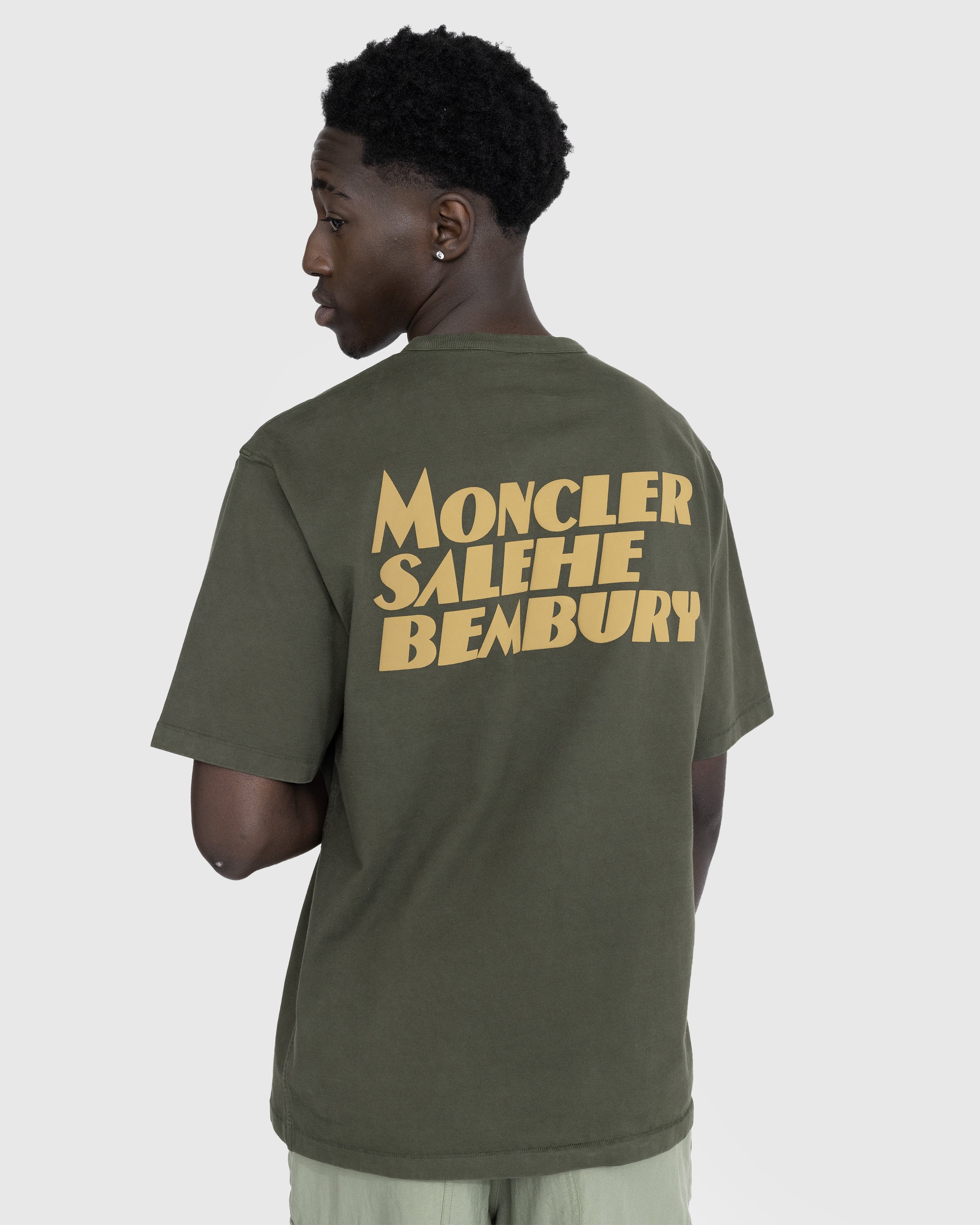 Moncler x Salehe Bembury - Logo T-Shirt Green - Clothing - Green - Image 3