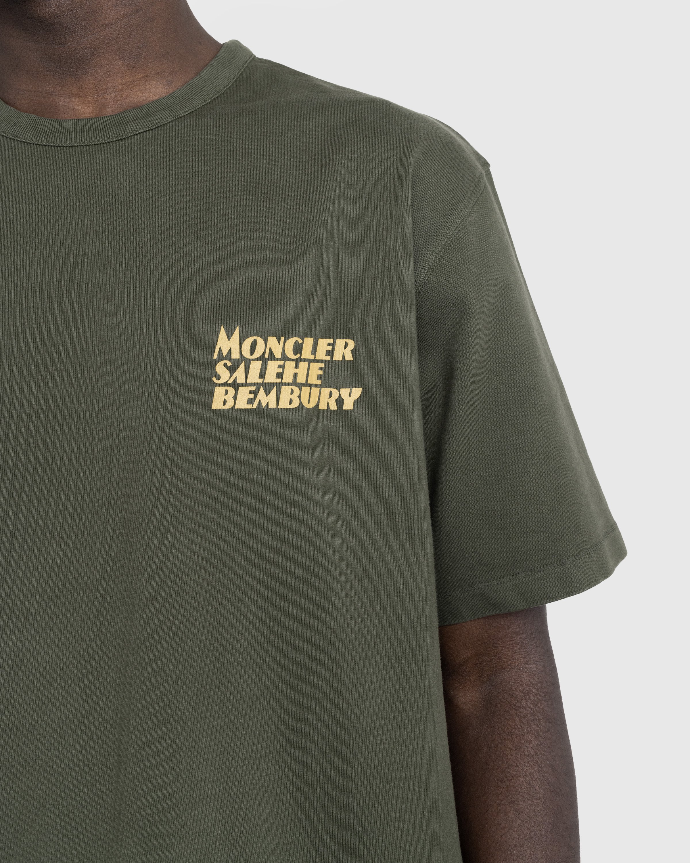 Moncler x Salehe Bembury - Logo T-Shirt Green - Clothing - Green - Image 4