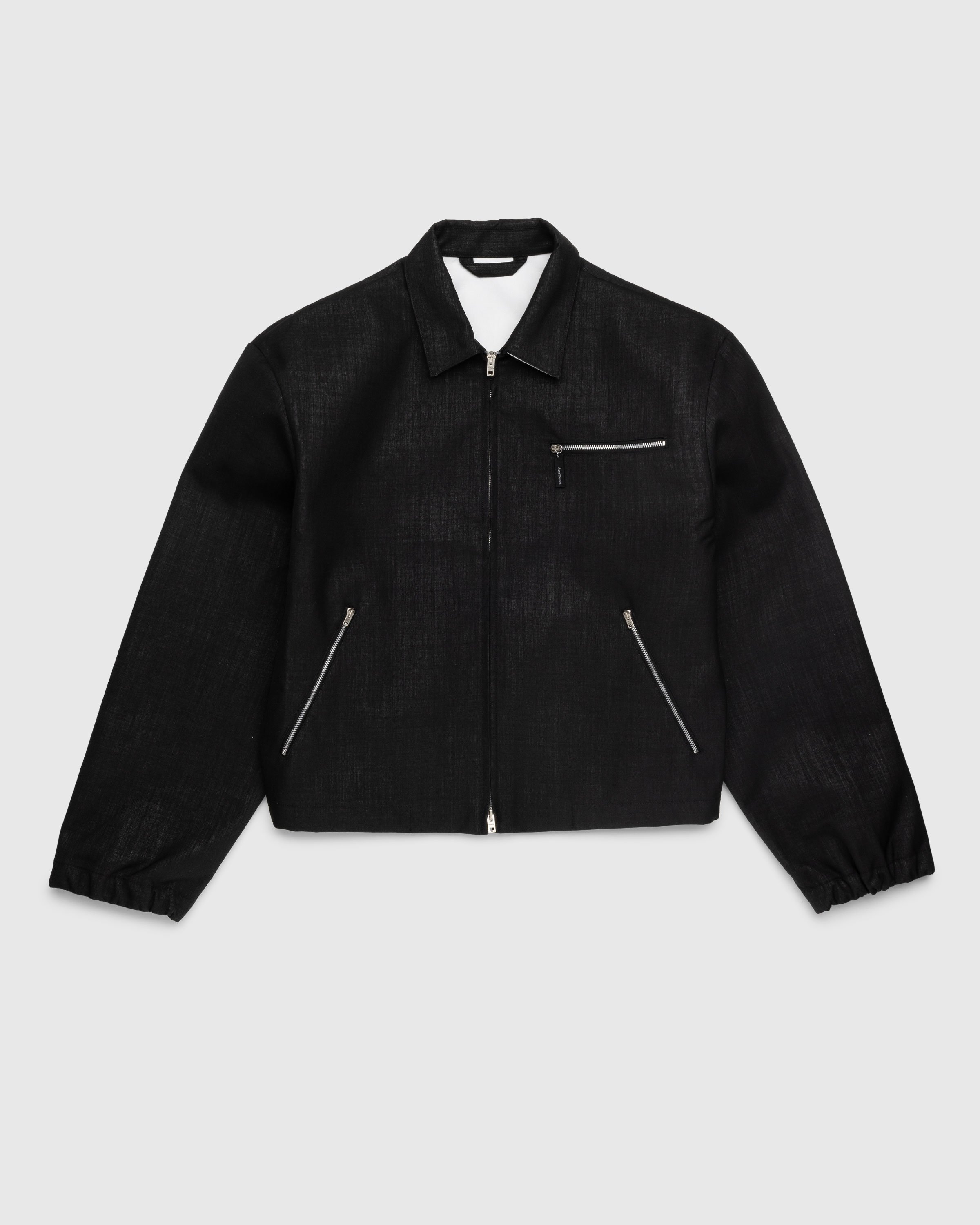 Acne Studios - Zippered Jacket Black - Clothing - Black - Image 1