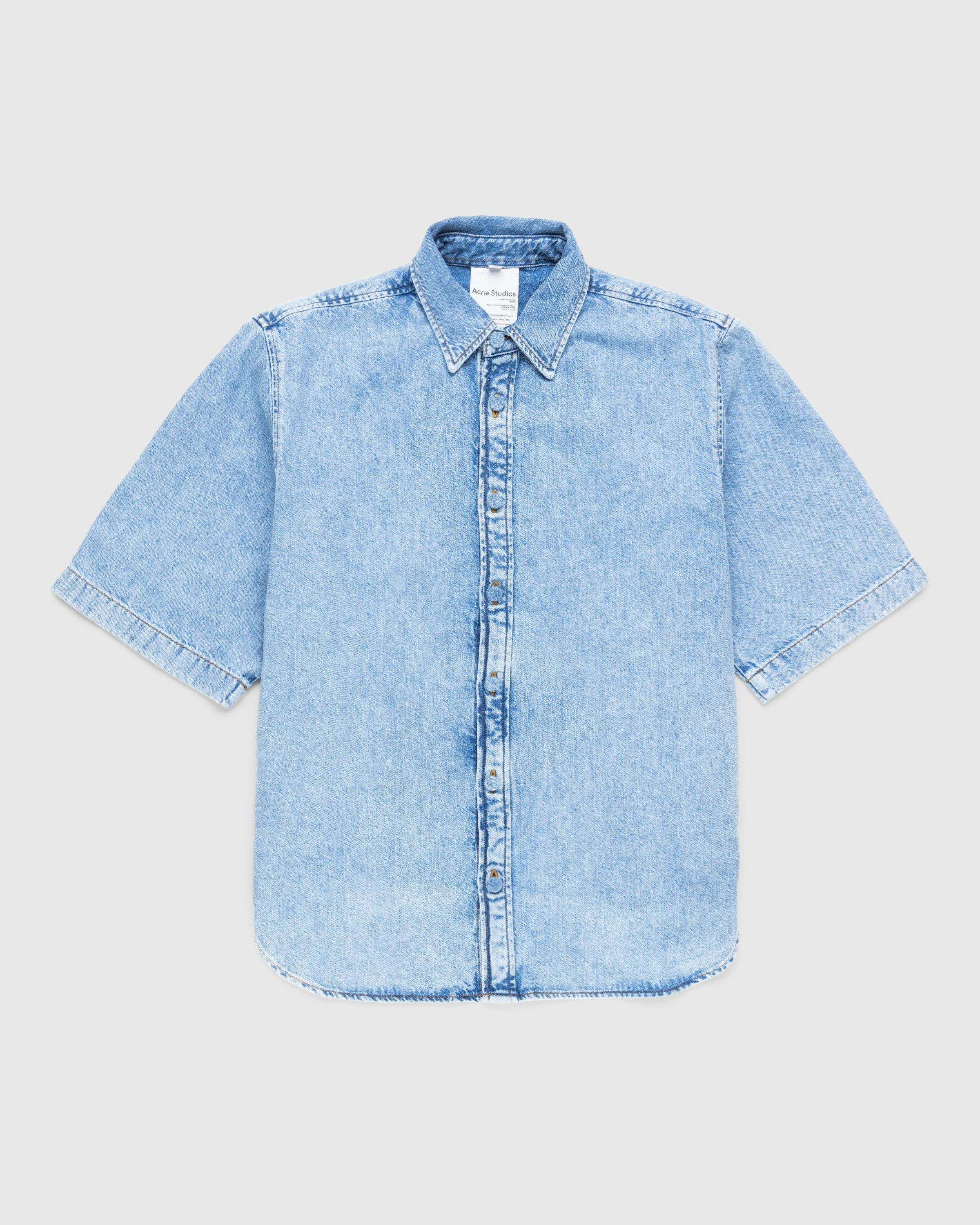 Acne Studios - Denim Button-Up Shirt Blue - Clothing - Blue - Image 1