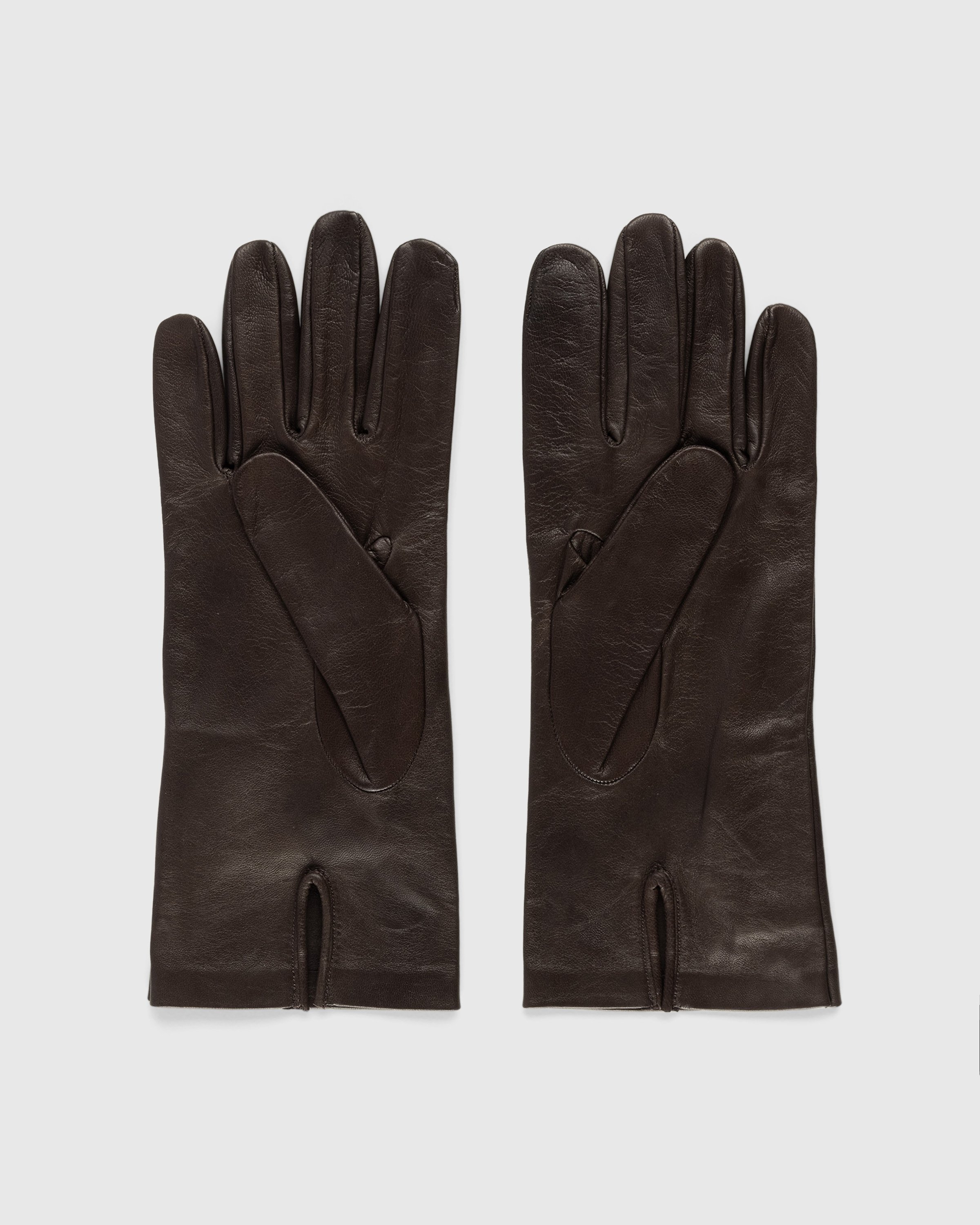 Maison Margiela - Nappa Leather Gloves Chocolate - Accessories - Brown - Image 2