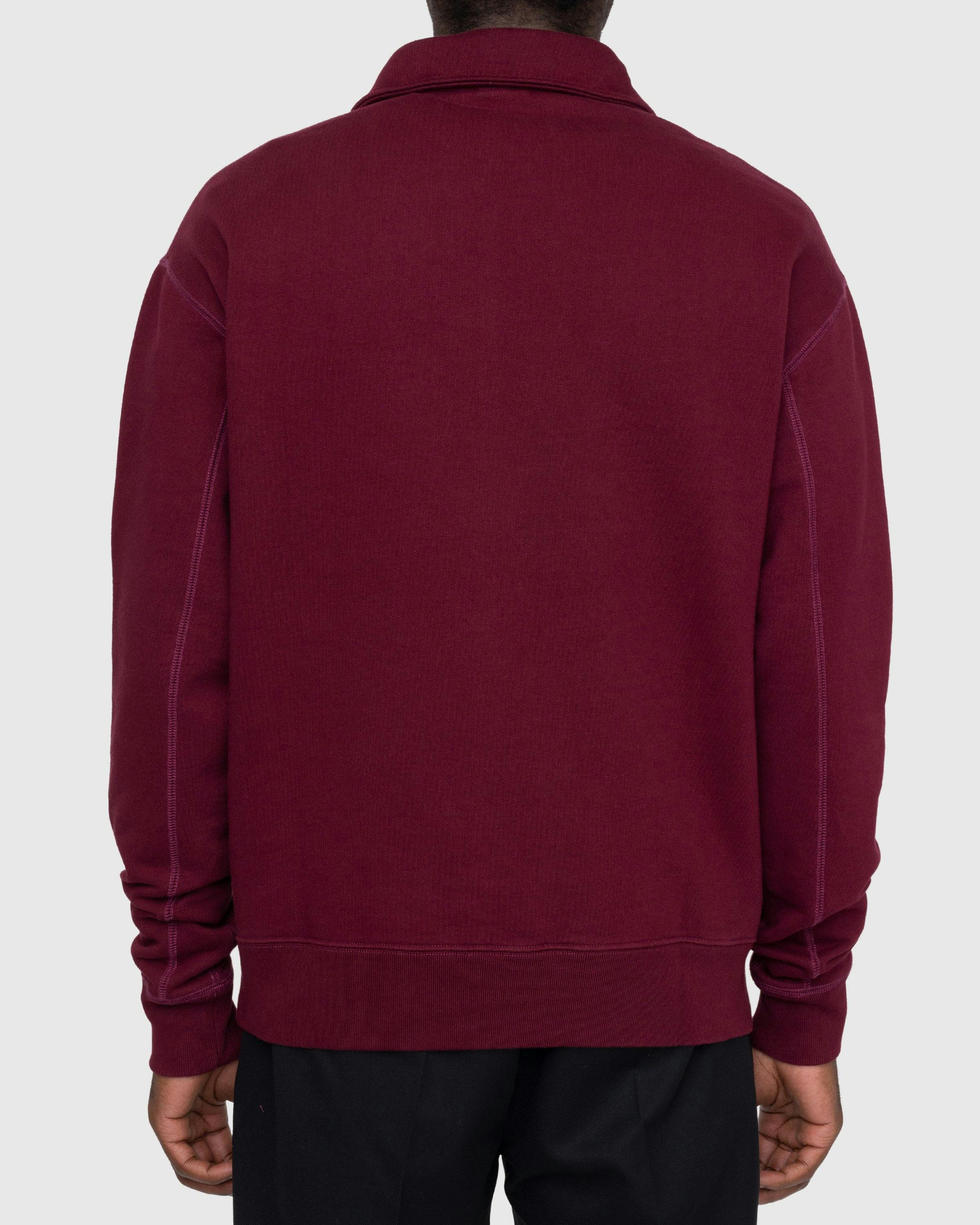 Highsnobiety - Classic Quarter Zip Fleece Bordeaux - Clothing - Red - Image 5