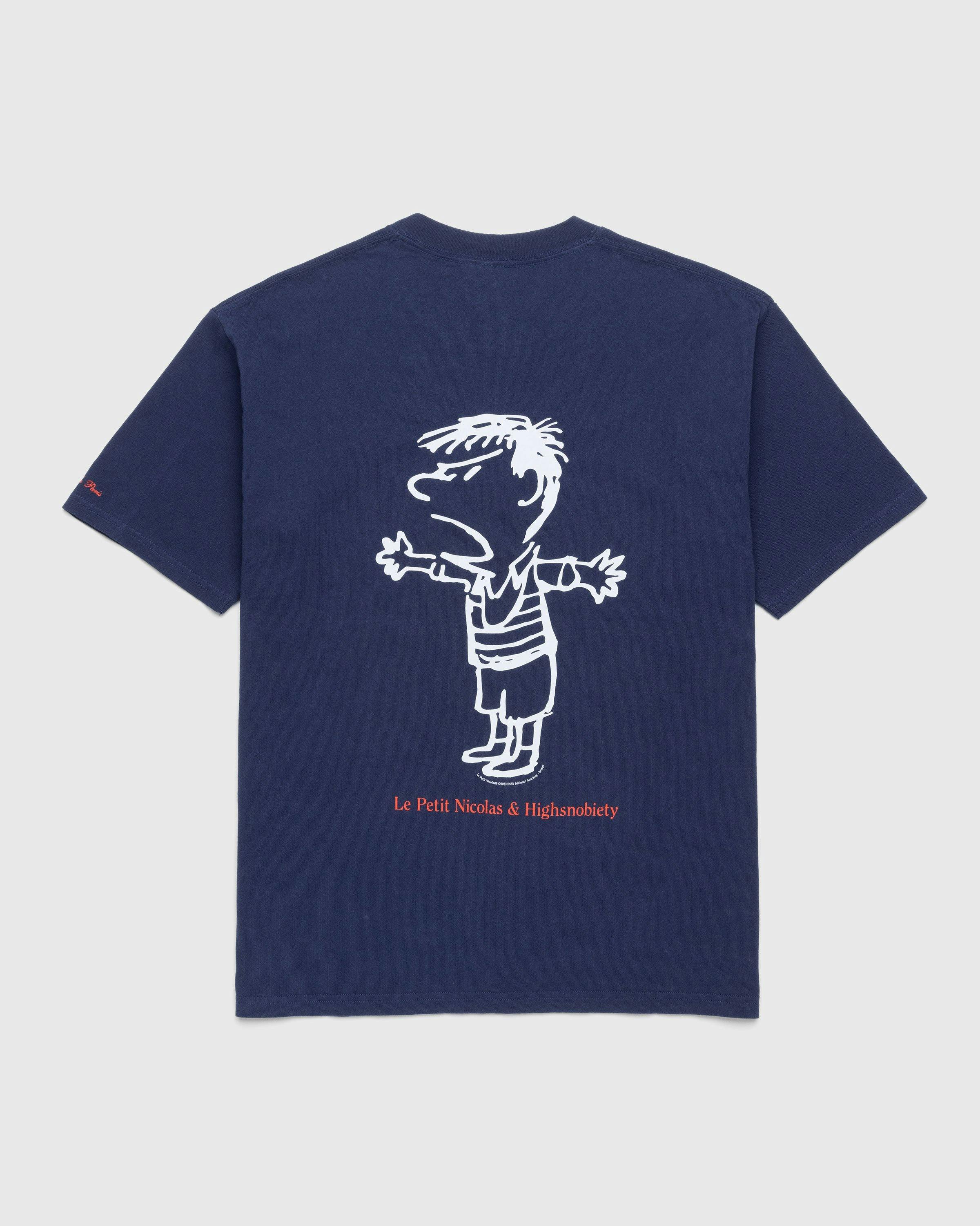 Le Petit Nicolas x Highsnobiety - T-Shirt Navy Blue - Clothing - Blue - Image 1