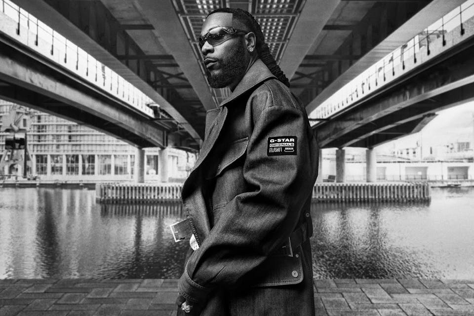 Campaign shots of Burna Boy