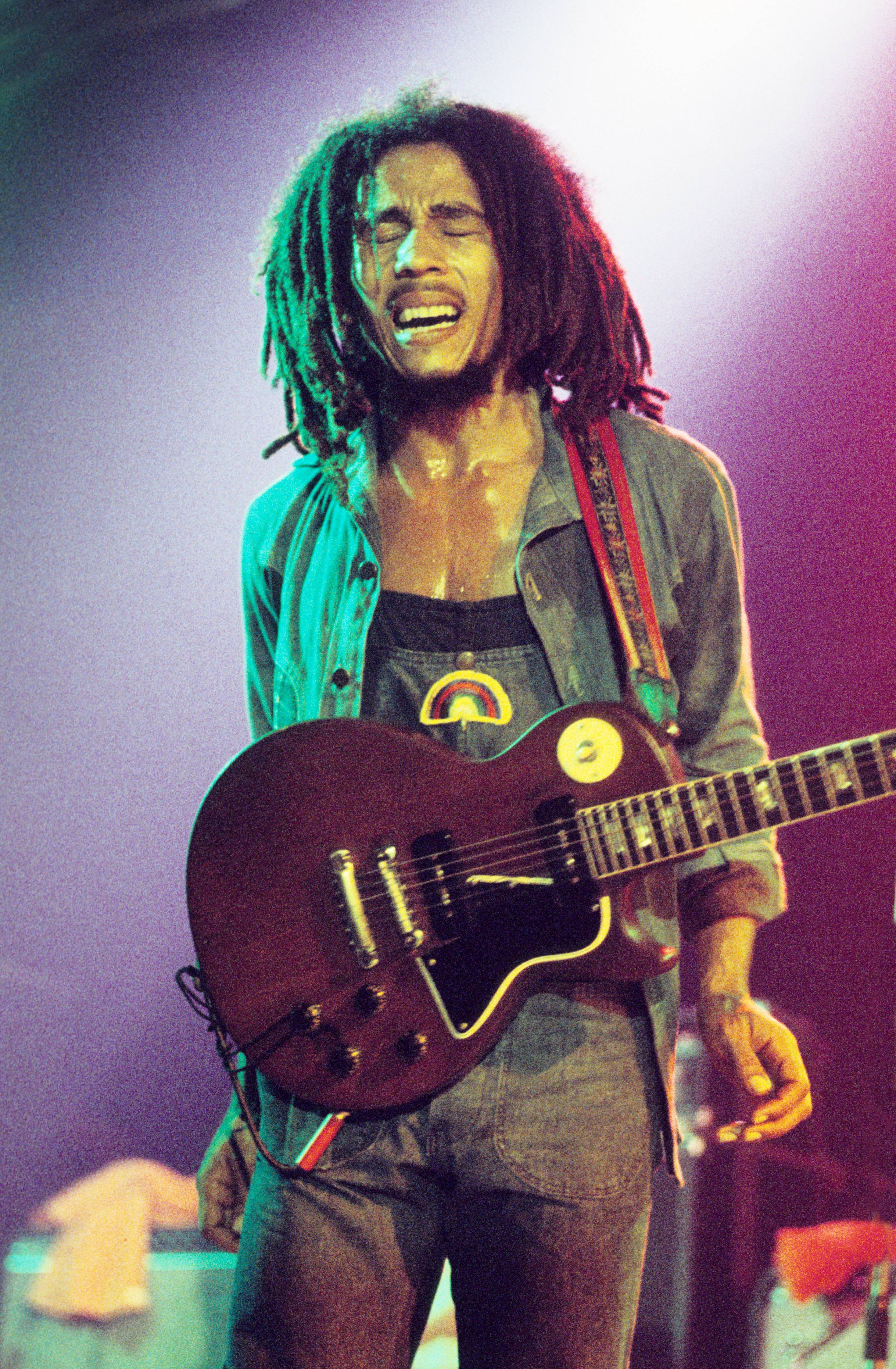 Bob Marley double denim fashion