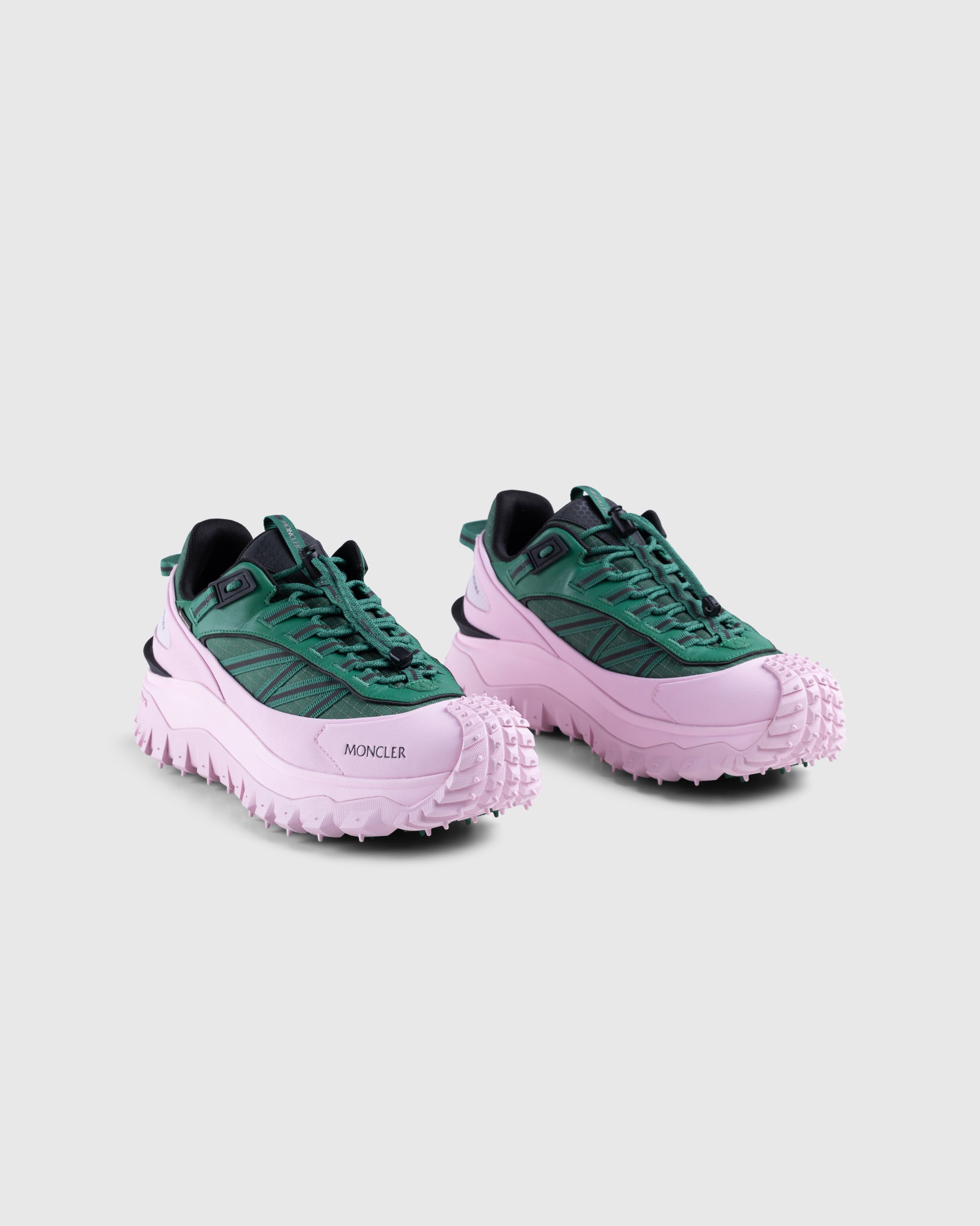 Moncler - Trailgrip GTX Low-Top Sneakers Green/Pink - Footwear - Pink - Image 3