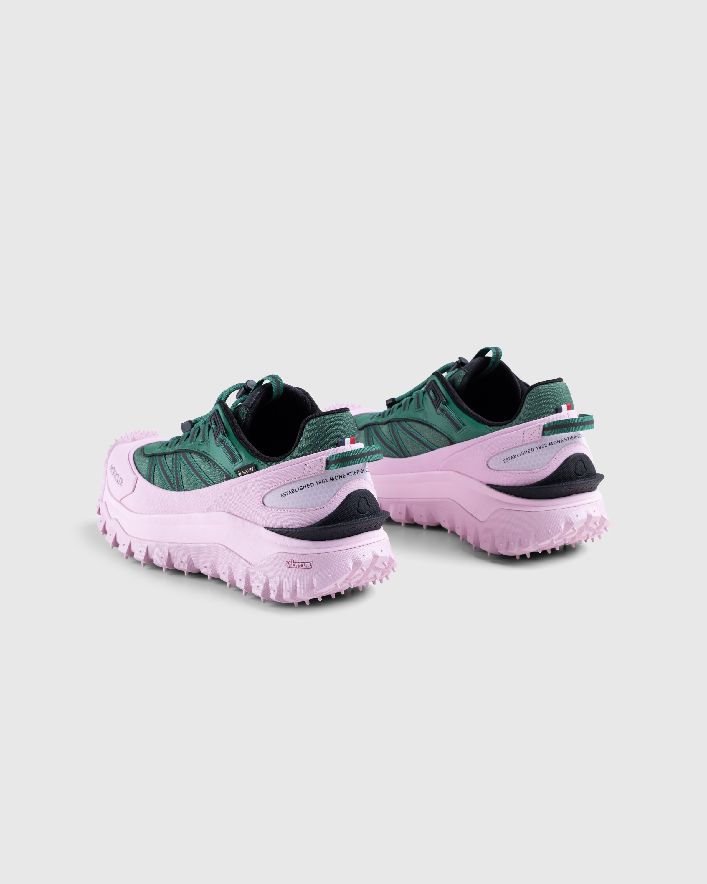 Moncler - Trailgrip GTX Low-Top Sneakers Green/Pink - Footwear - Pink - Image 4