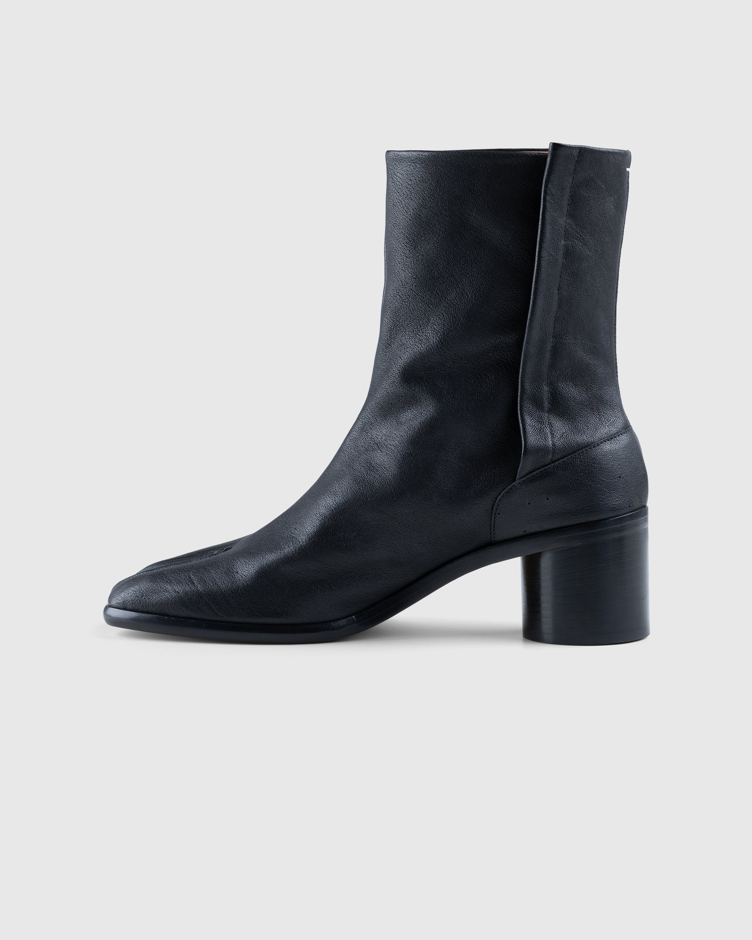 Maison Margiela - Leather Tabi Ankle Boot - Footwear - Black - Image 2