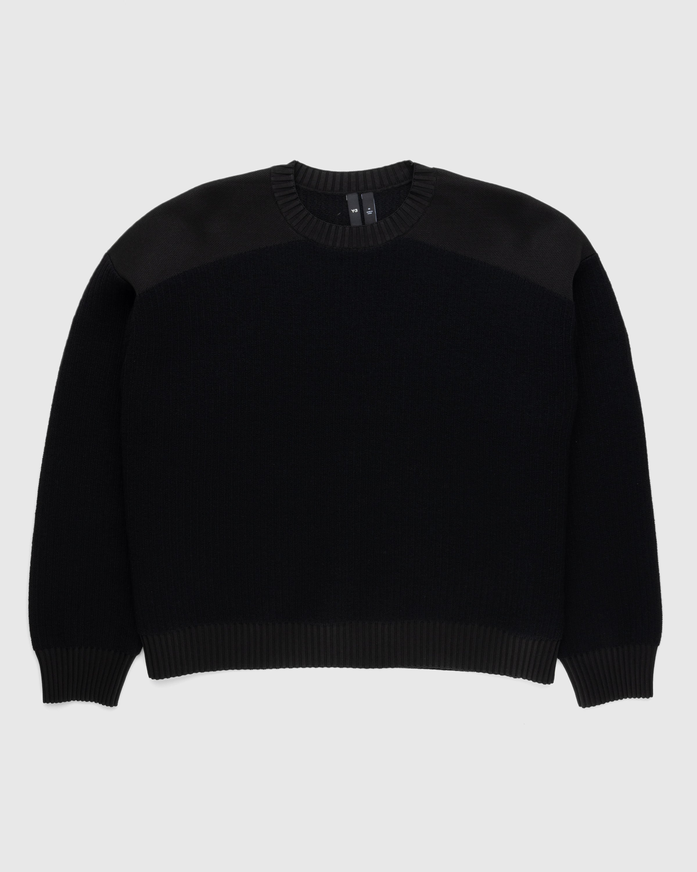 Y-3 - Utility Crewneck Sweater Black - Clothing - Black - Image 1