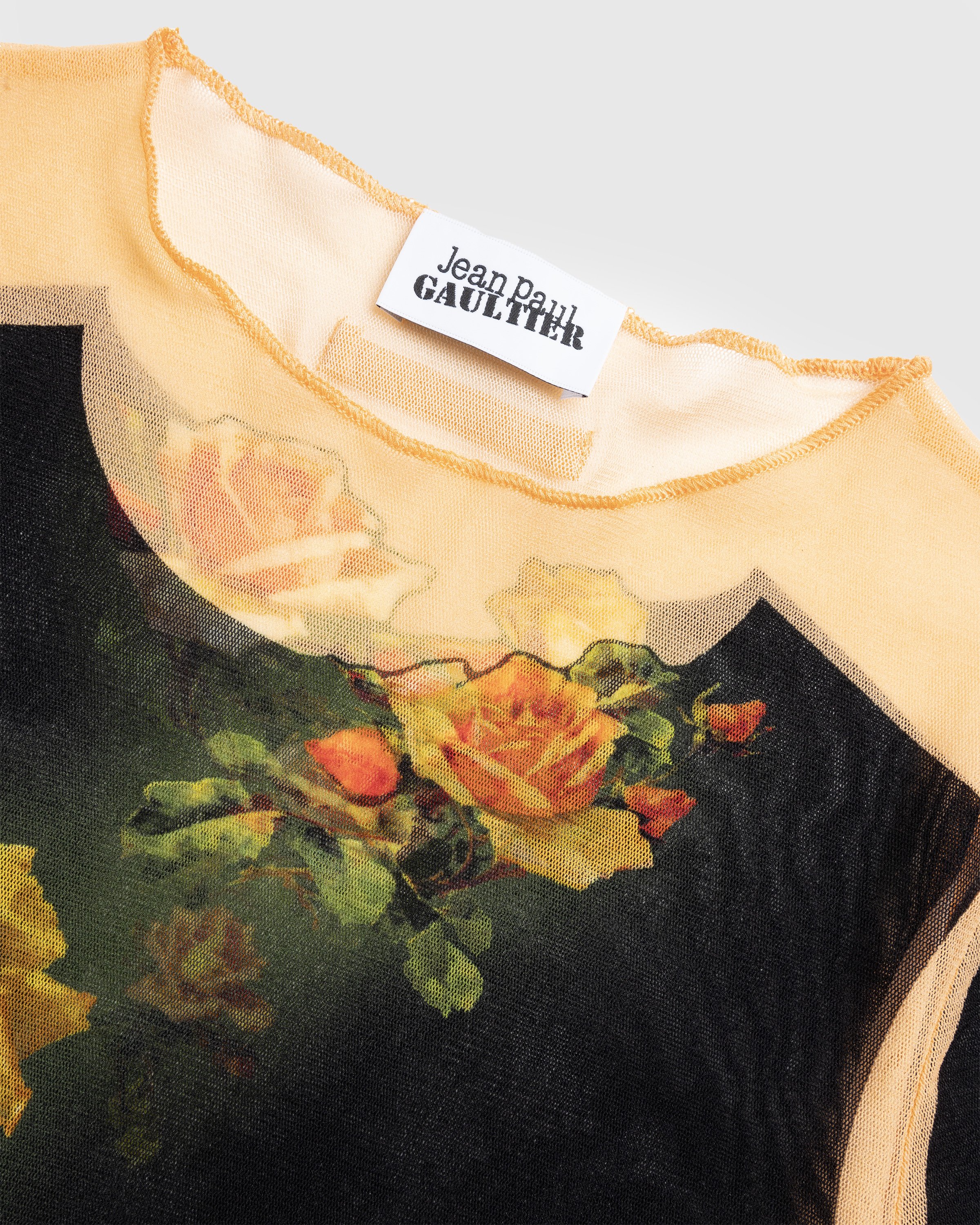 Jean Paul Gaultier - Crew Neck Long Sleeves "Fleurs Petit Grand" Beige - Clothing - Beige - Image 5