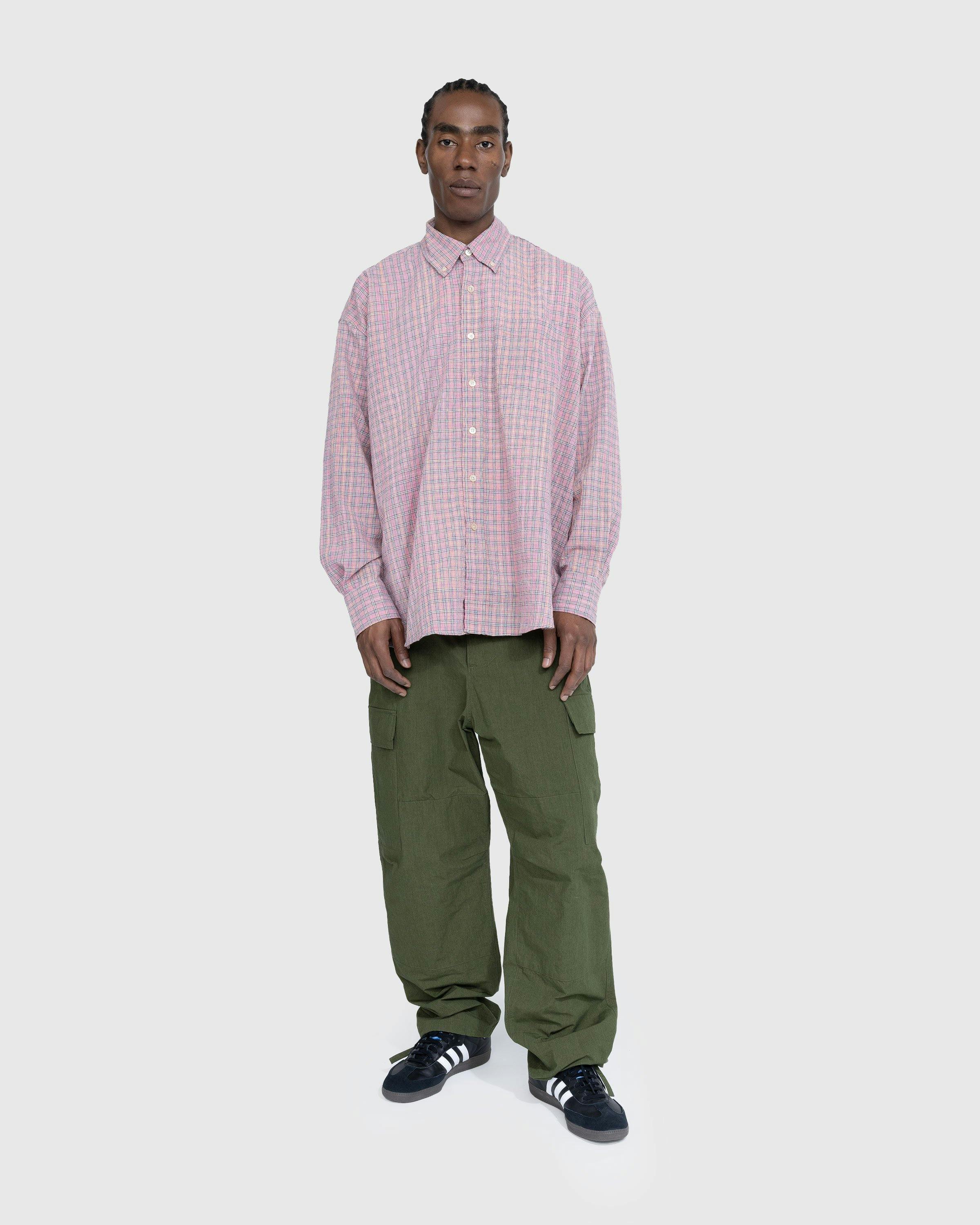 Our Legacy - Borrowed BD Shirt Pink Kimble Check - Clothing - Pink - Image 4