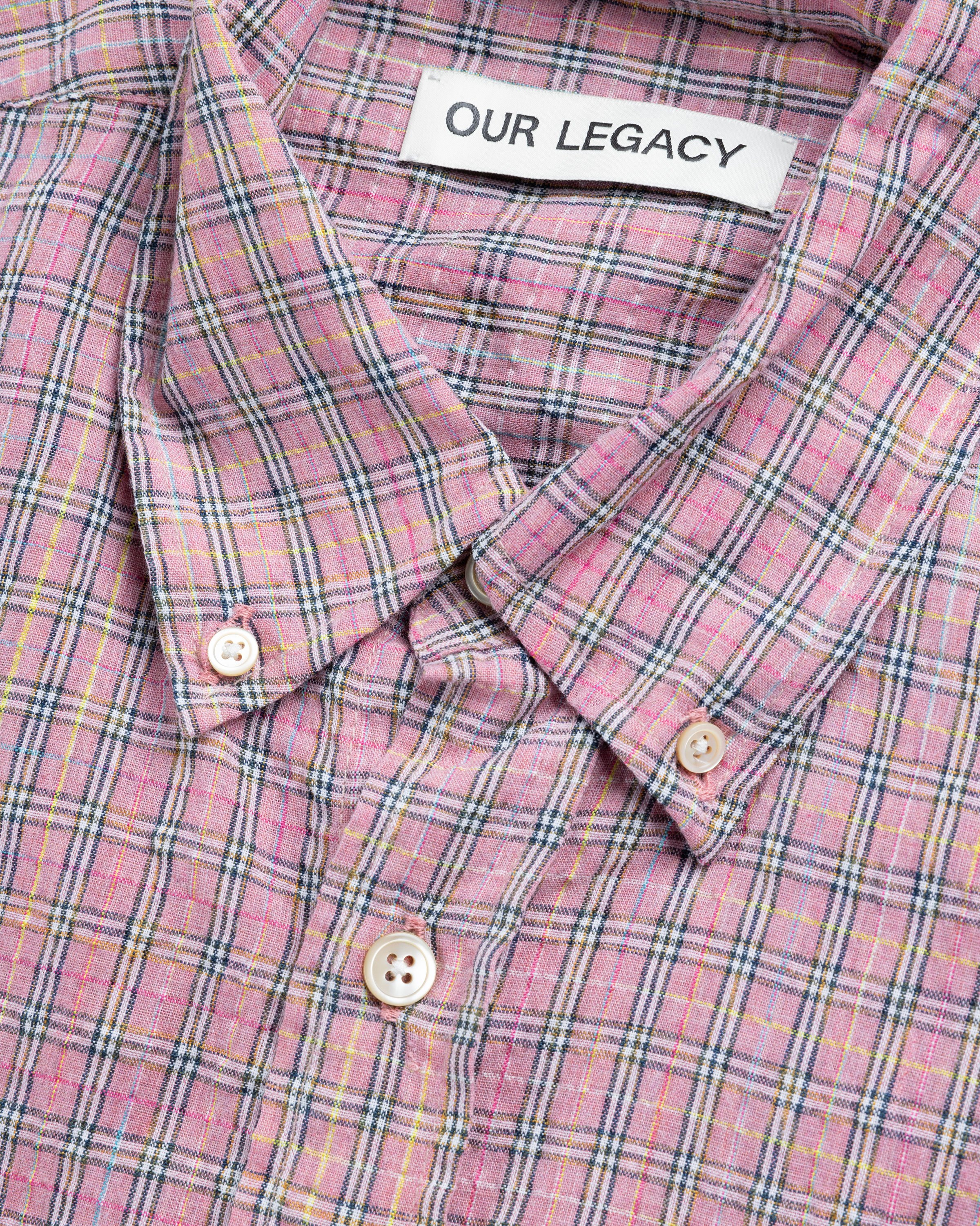 Our Legacy - Borrowed BD Shirt Pink Kimble Check - Clothing - Pink - Image 6