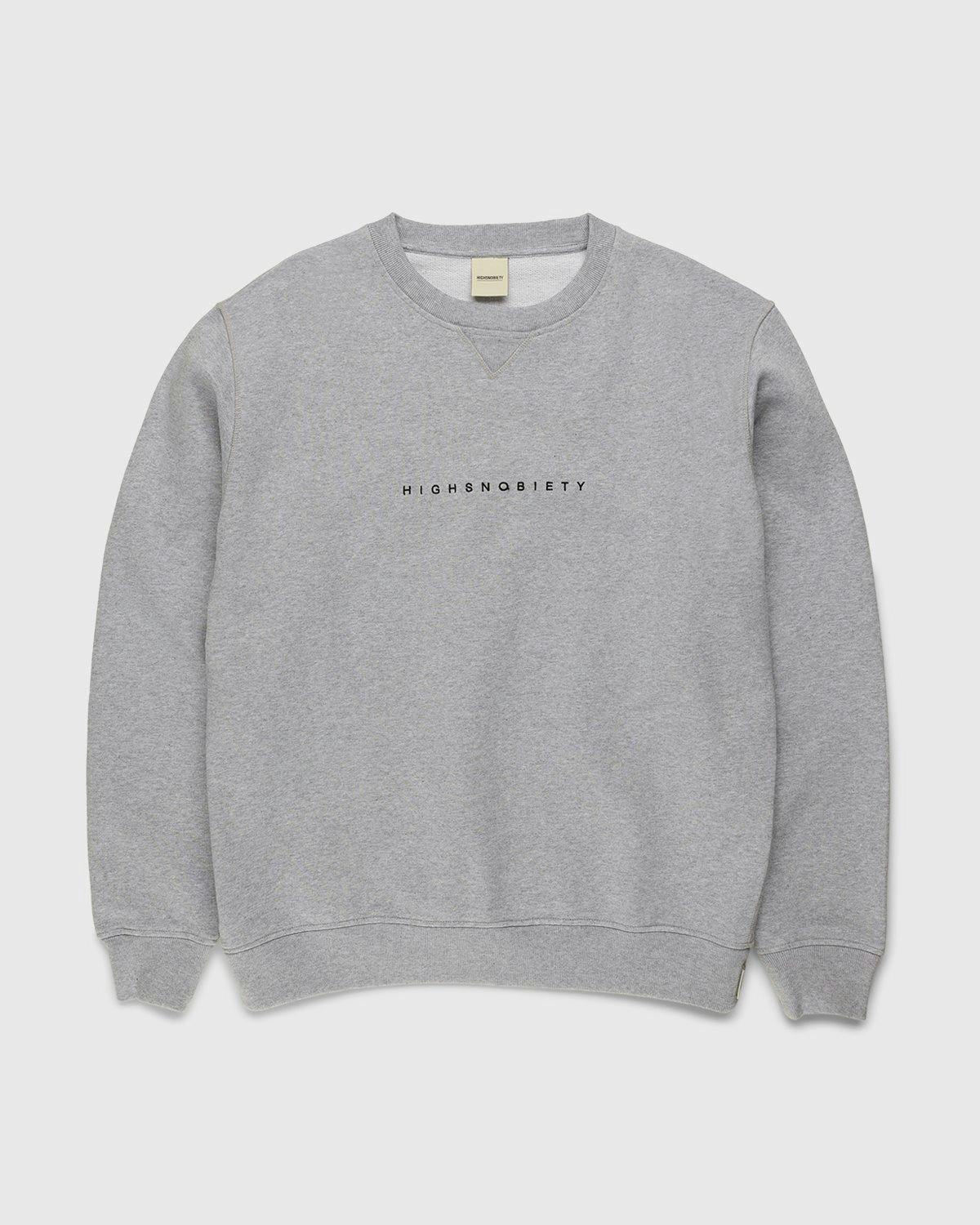 Highsnobiety - Staples Crew Heather Grey - Clothing - Grey - Image 1