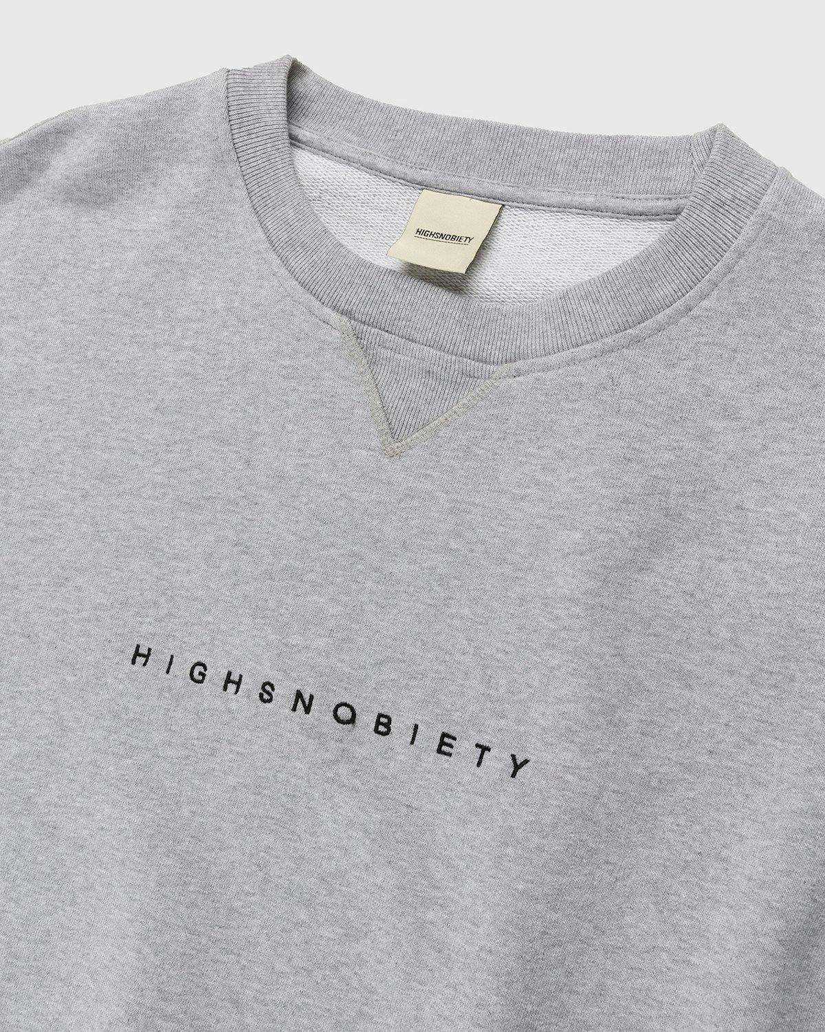 Highsnobiety - Staples Crew Heather Grey - Clothing - Grey - Image 3