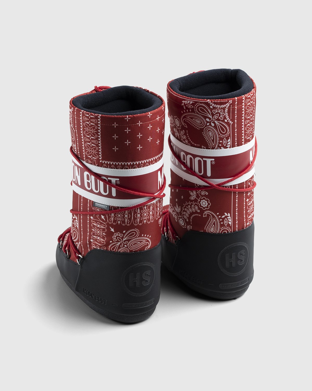 Moon Boot x Highsnobiety - Icon Boot Bandana Red - Footwear - Red - Image 4