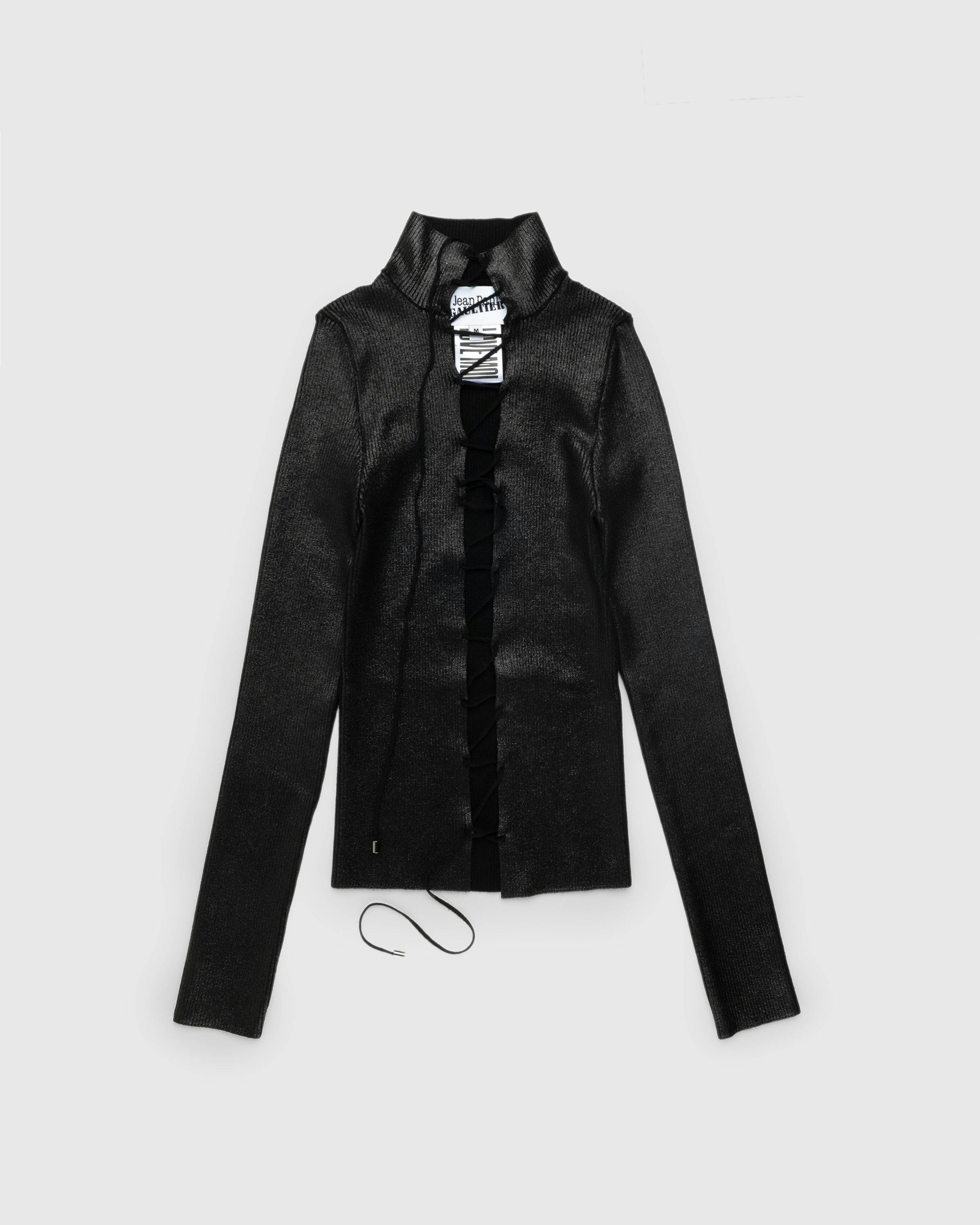 Jean Paul Gaultier - Lace Longsleeve Top - Turtlenecks - Black - Image 1
